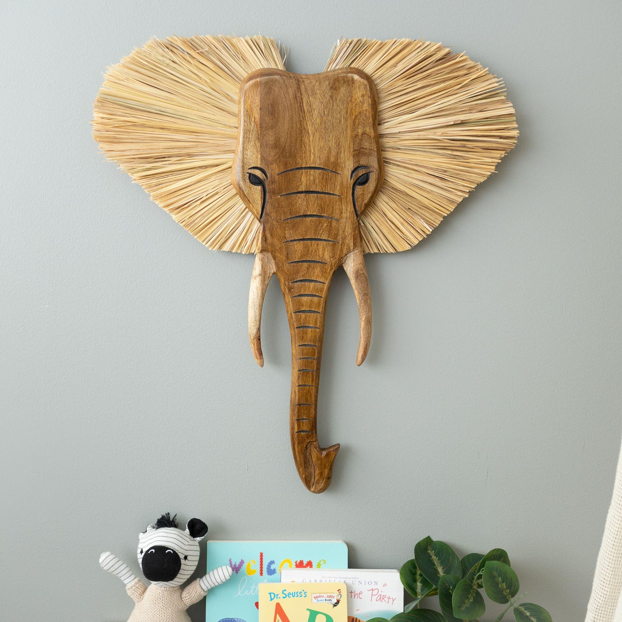 Crane Baby Elephant Safari Wall Decor, , large