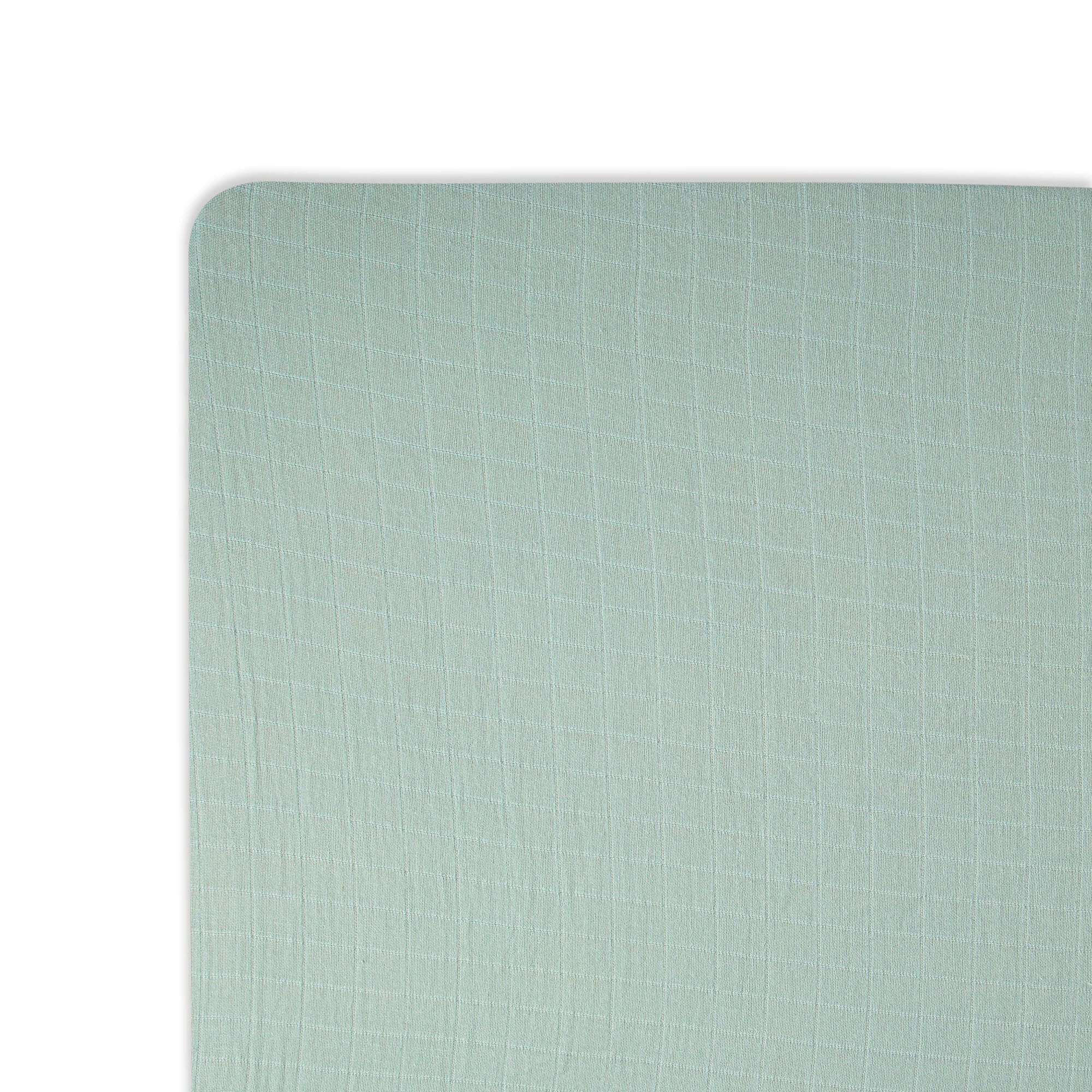 Crane Baby Fitted Crib Sheet, Green, large