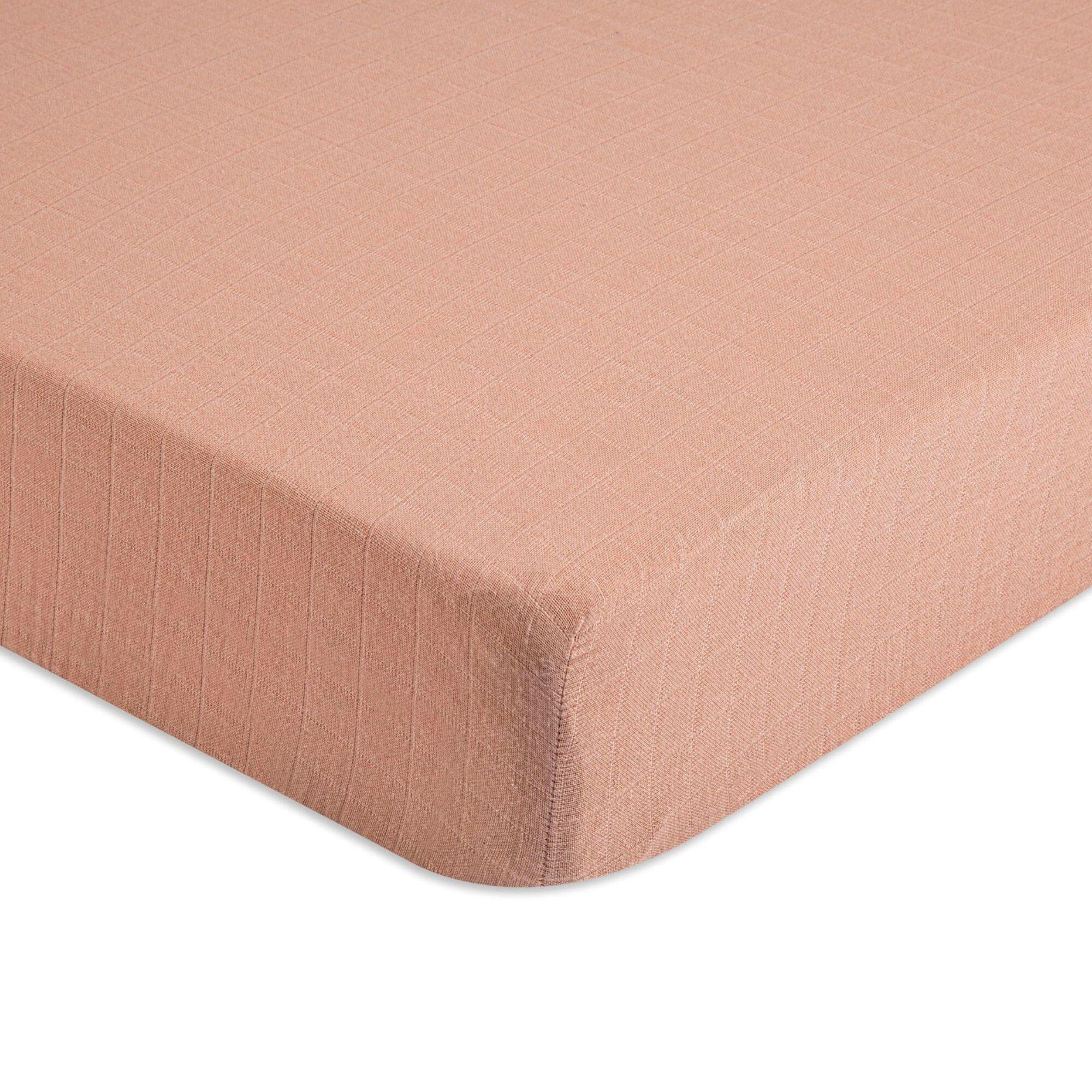 Crane Baby Fitted Crib Sheet, Brown, large