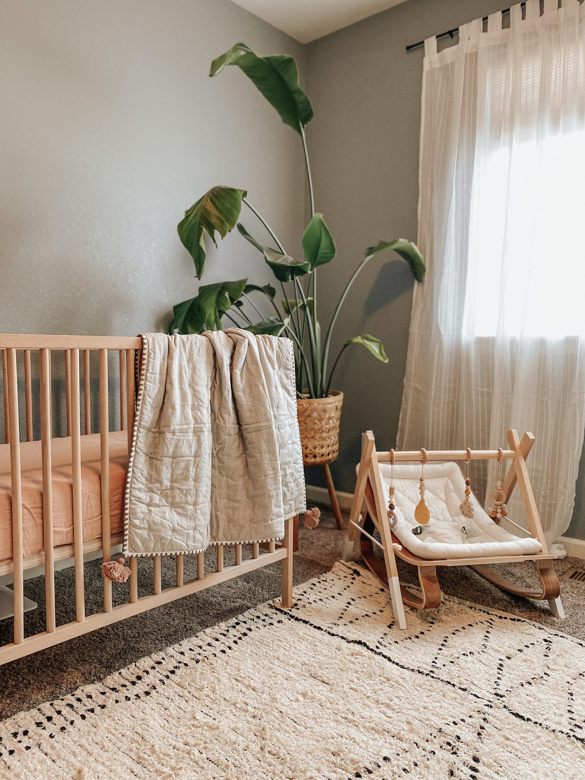 Crane Baby Fitted Crib Sheet, Brown, large