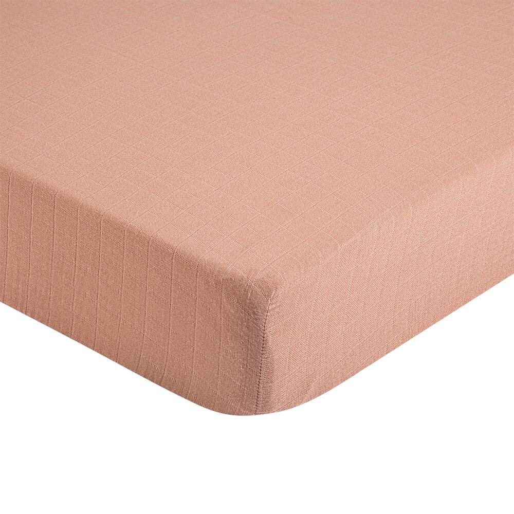 Crane Baby Fitted Crib Sheet, Brown, large