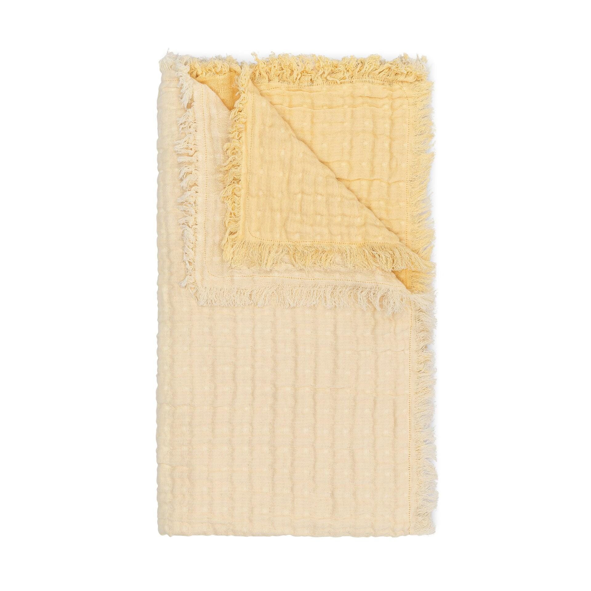 Crane Baby Multi-Layer Baby Blanket, Yellow, large