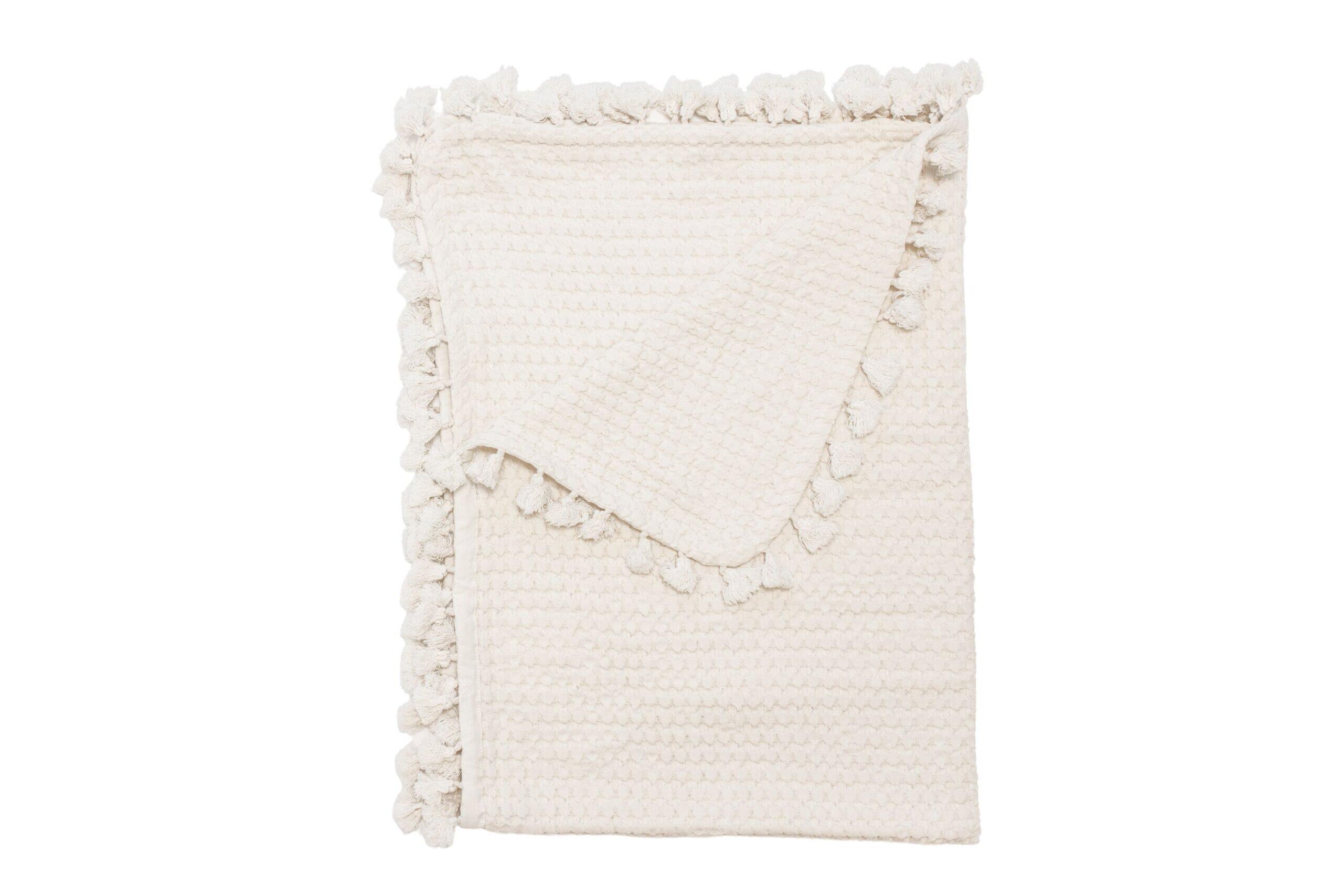 Crane Baby Waffle Baby Blanket, , large
