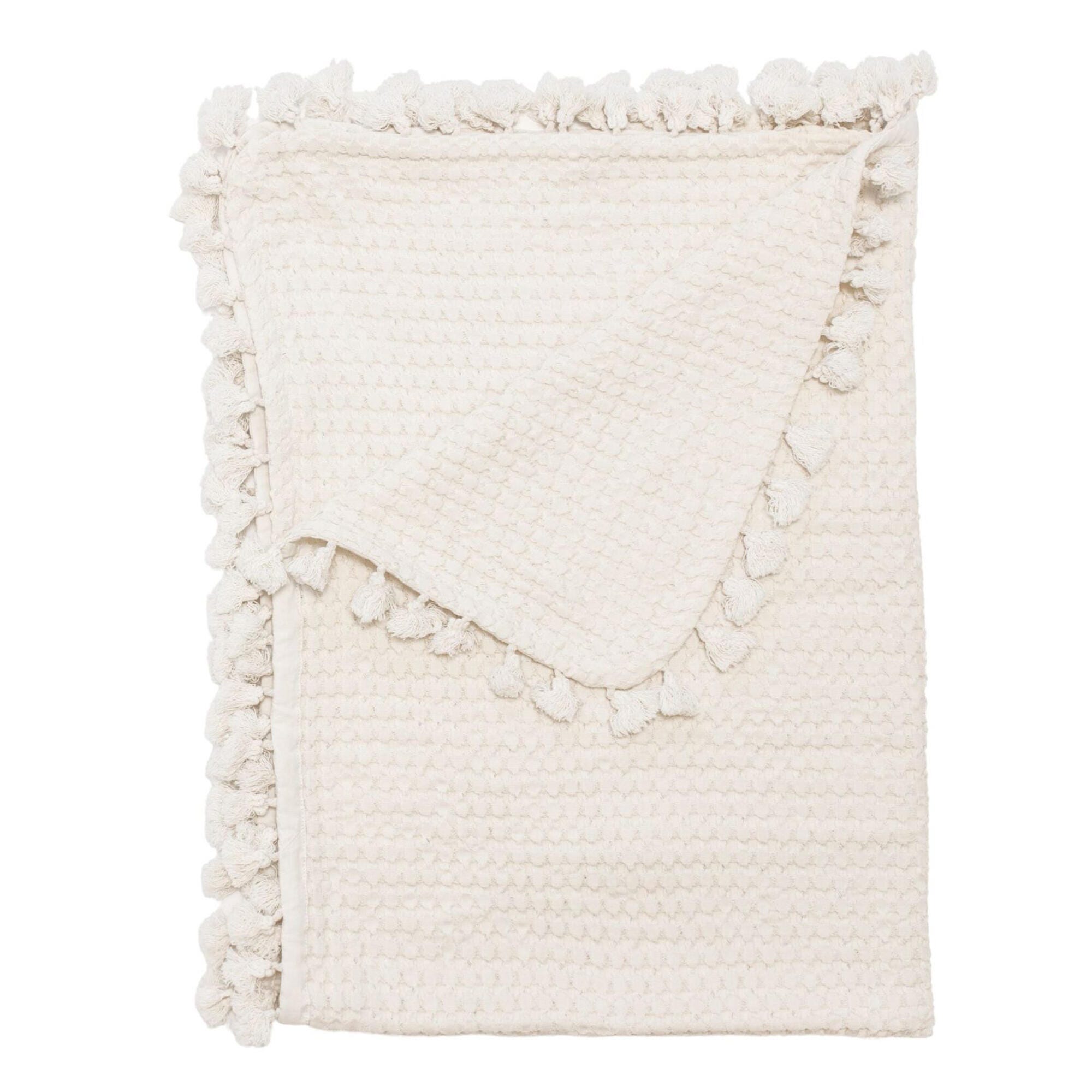 Crane Baby Waffle Baby Blanket, , large