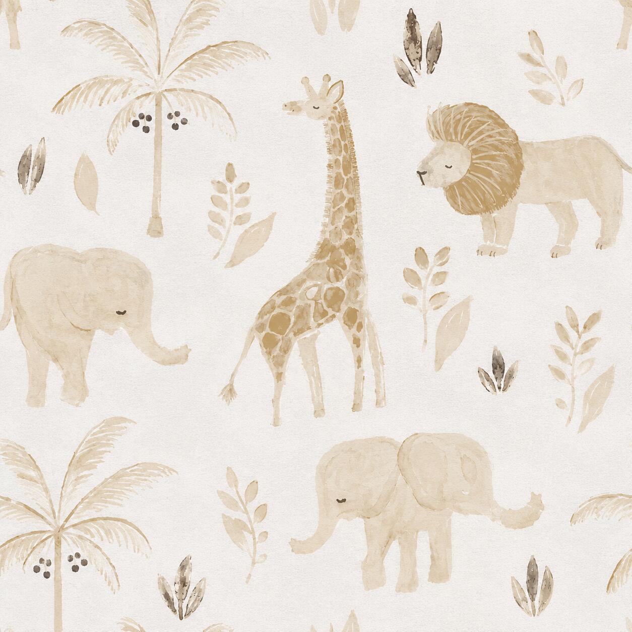 Crane Baby  Kendi Animal Print Nursery Wallpaper, , large