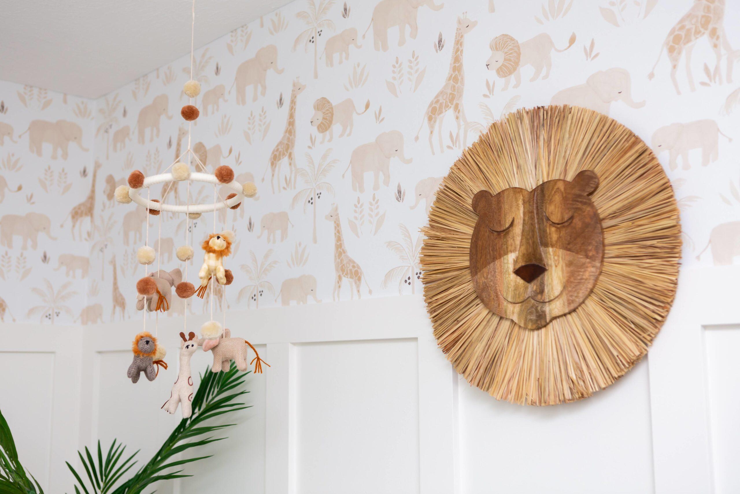 Crane Baby  Kendi Animal Print Nursery Wallpaper, , large