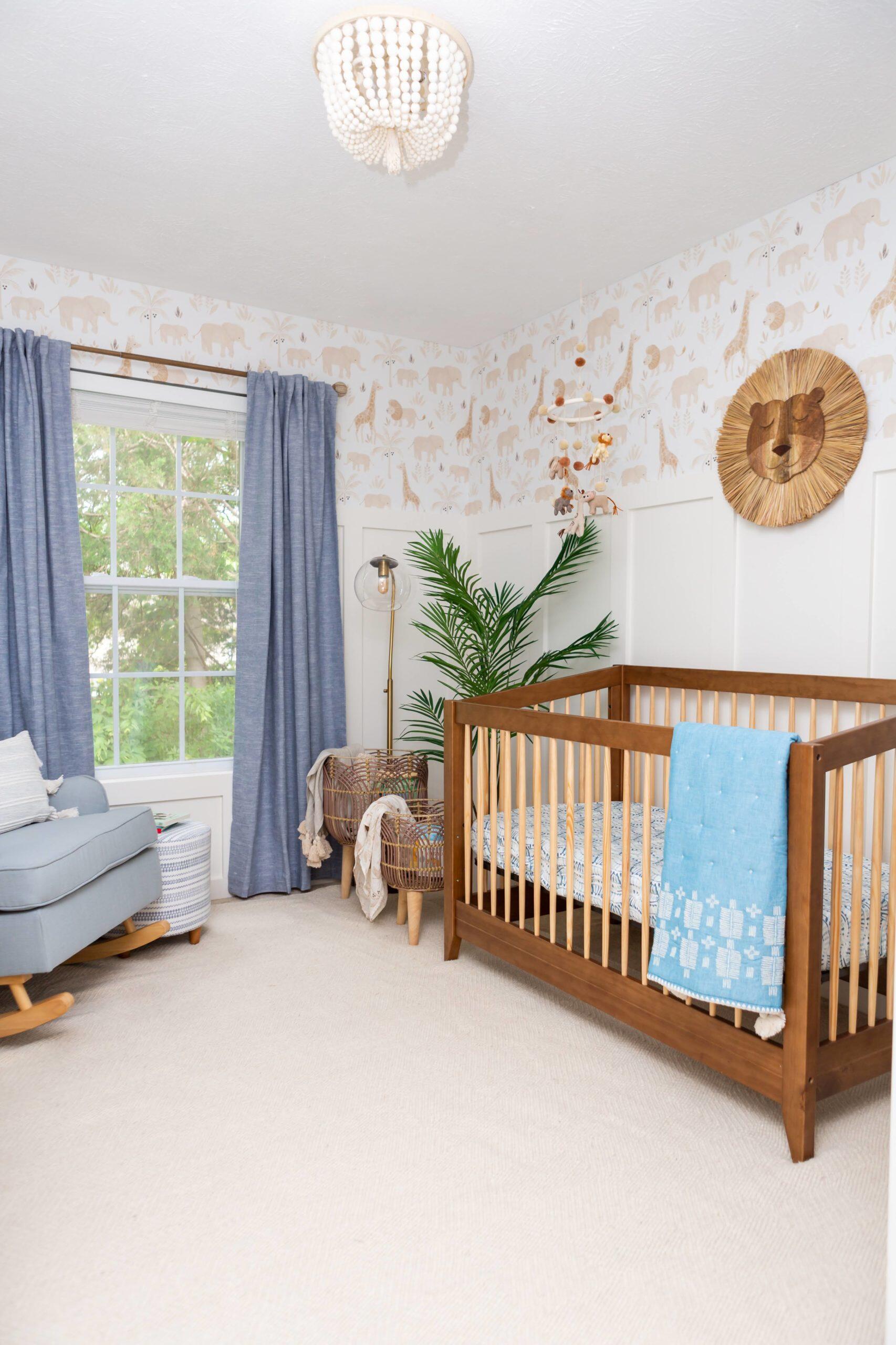 Crane Baby  Kendi Animal Print Nursery Wallpaper, , large