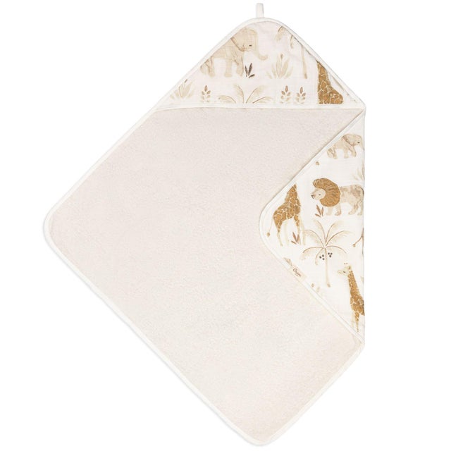 Crane Baby Kendi Baby Hooded Towel, Brown