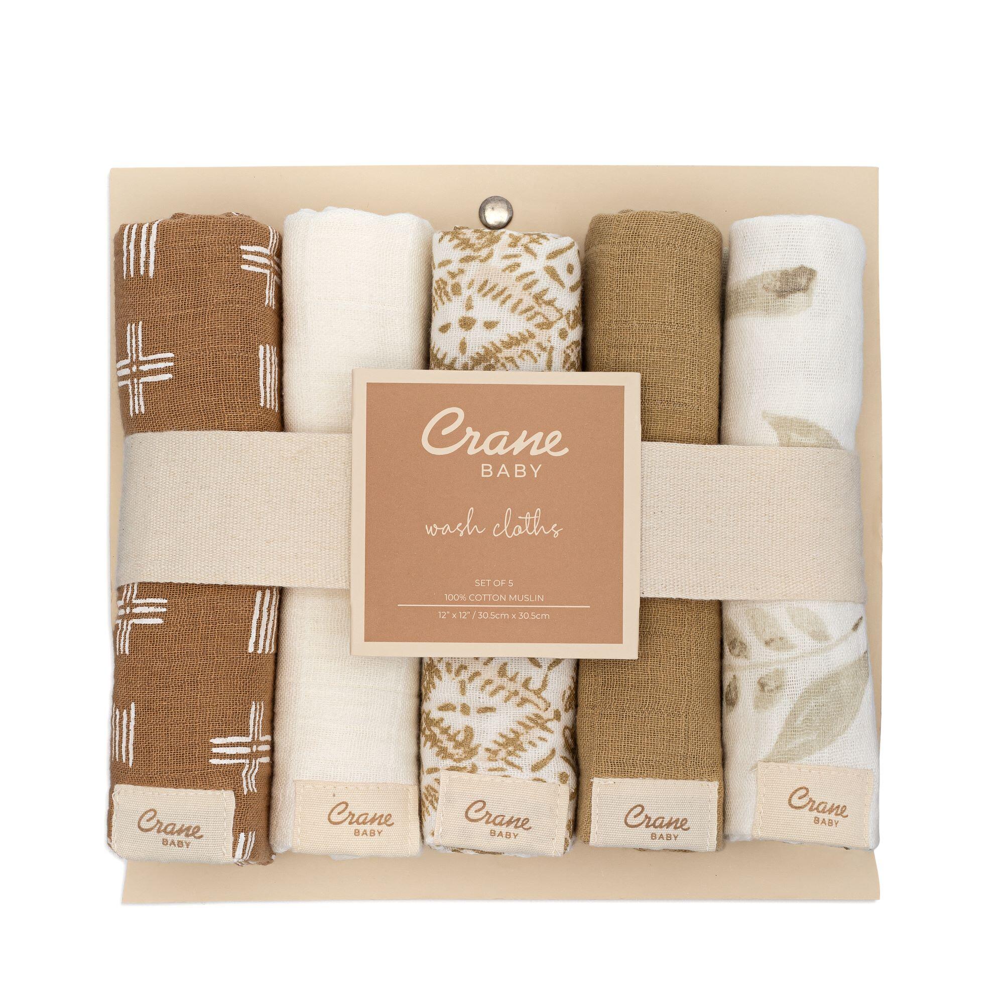 Crane Baby  Kendi Baby Washcloth (Set of 5), , large