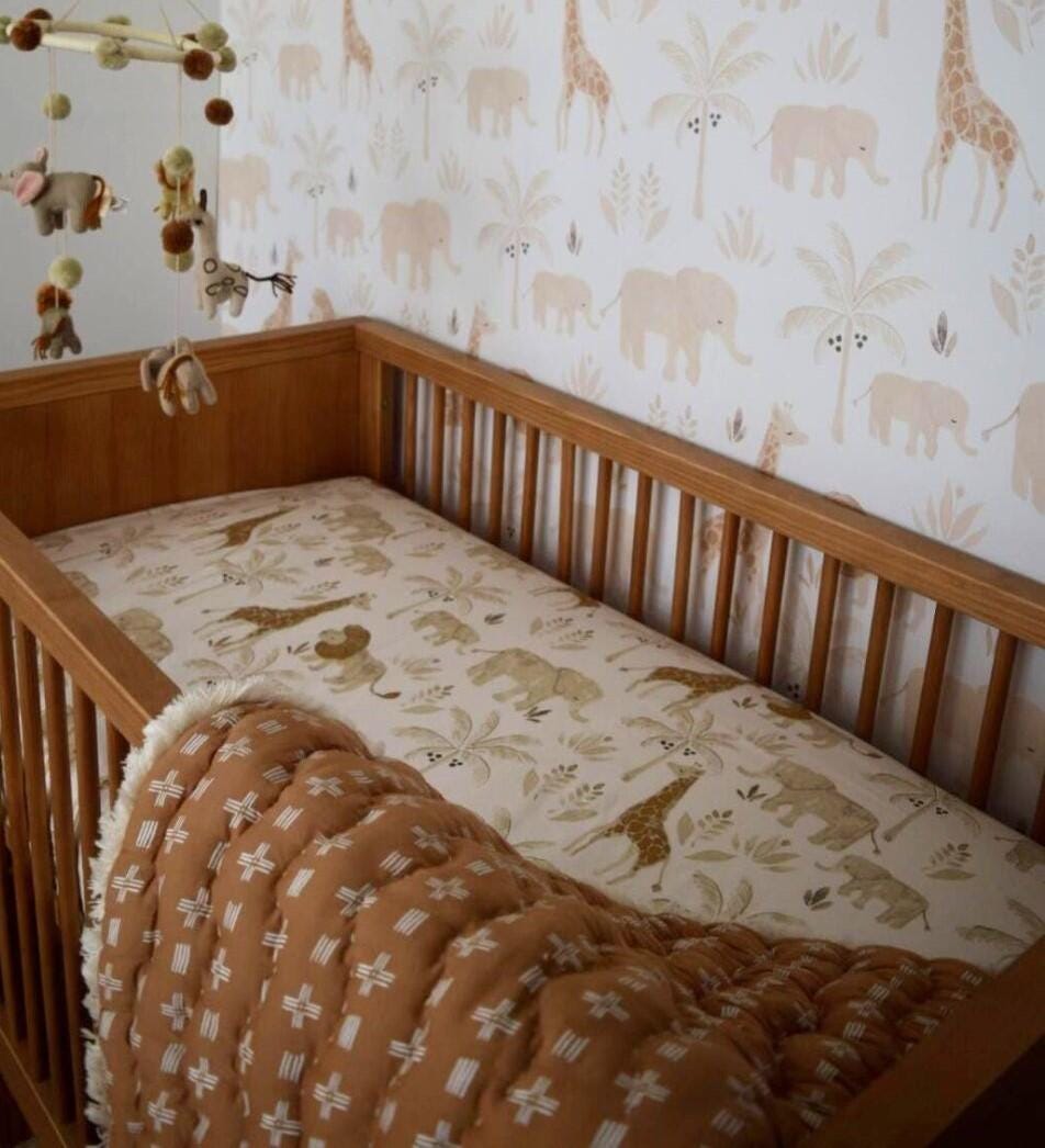Crane Baby  Kendi Crib Sheet, , large