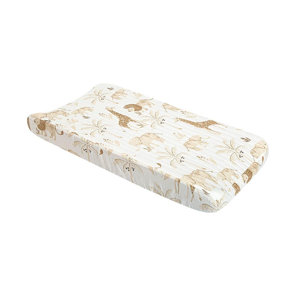 Crane Baby  Kendi Safari Changing Pad Cover, , large