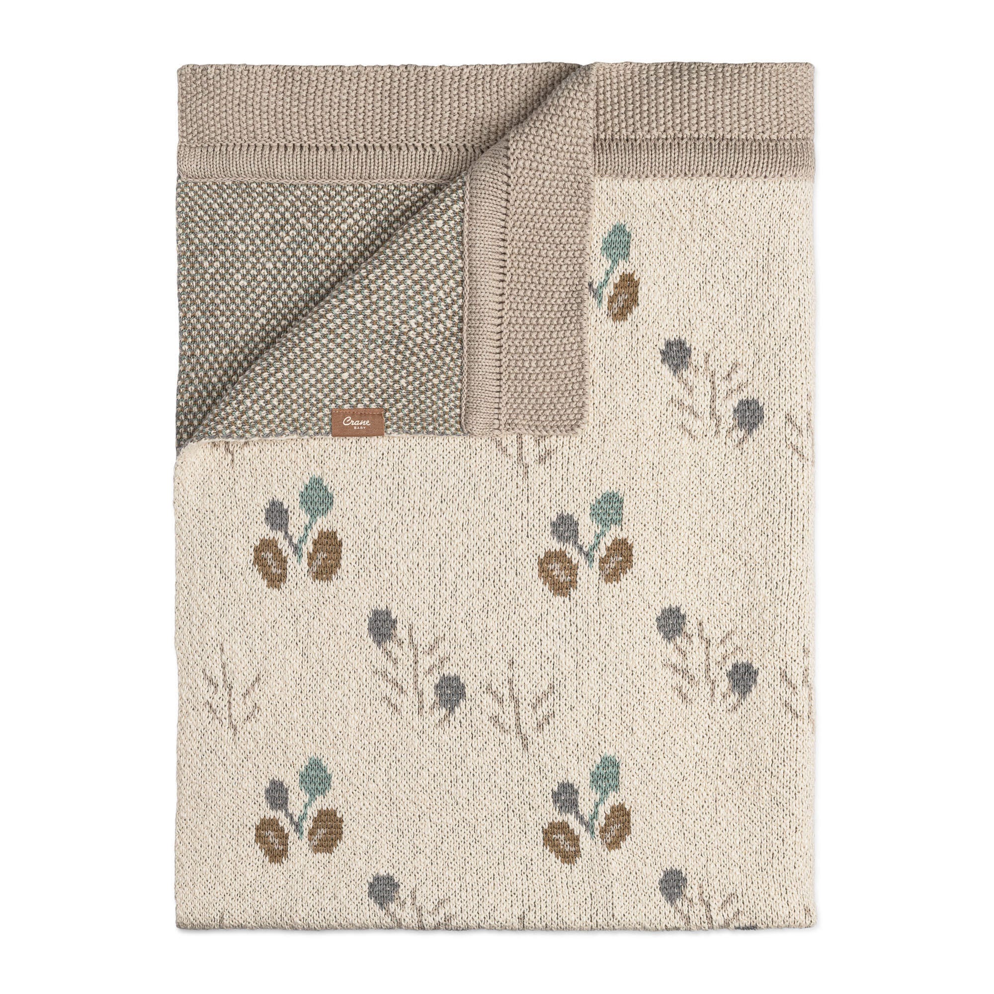 Crane Baby Avery Reversible Baby Blanket, , large