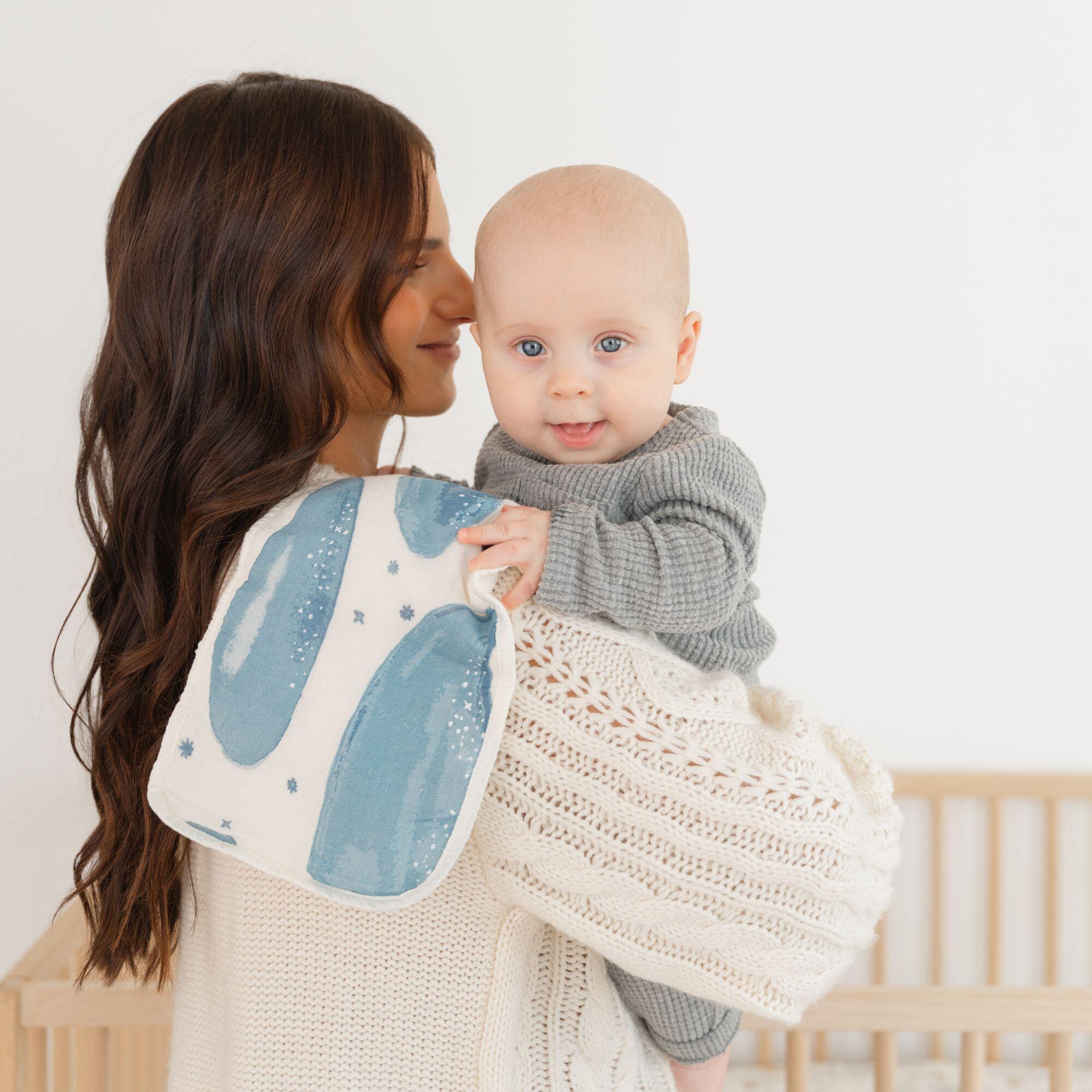 Crane Baby Caspian Burp Cloth (Set of 3), , large
