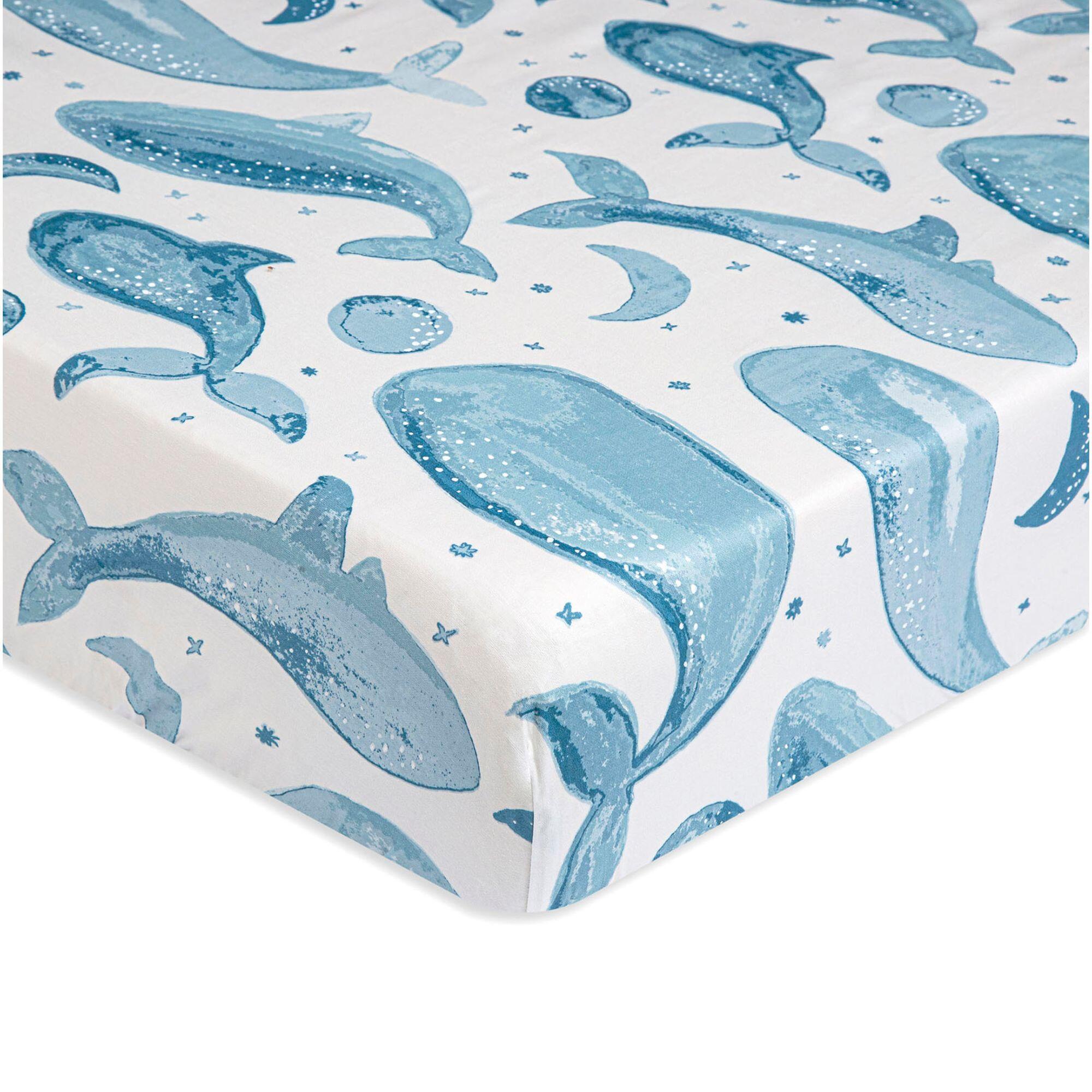 Crane Baby Caspian Crib Sheet, , large