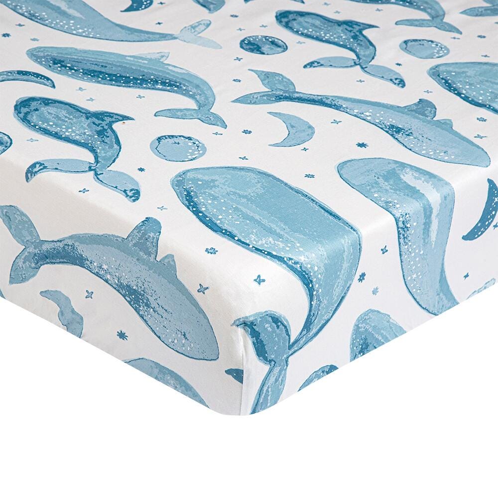 Crane Baby Caspian Crib Sheet, , large