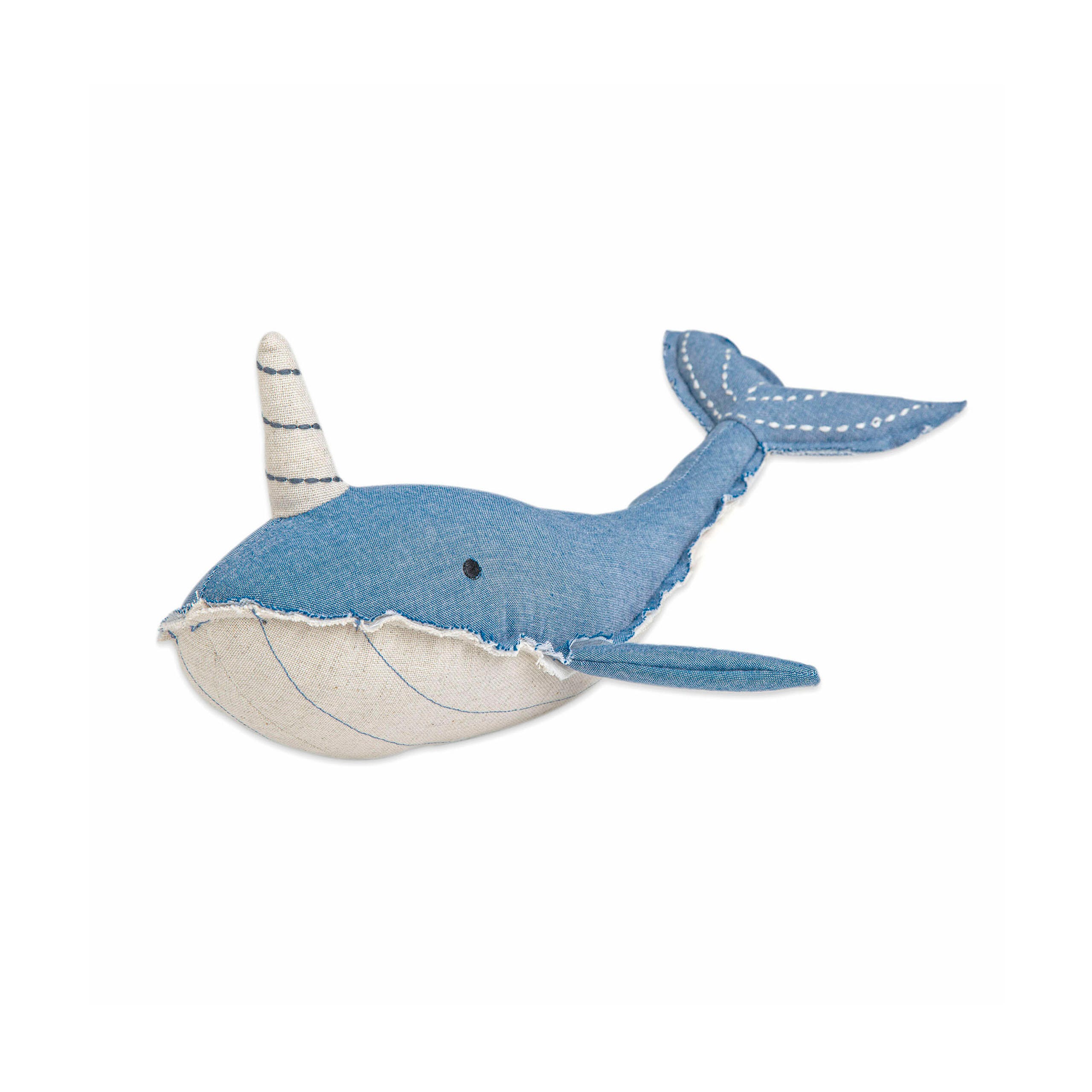 Crane Baby Caspian Narwhale Baby Plush Toy, , large