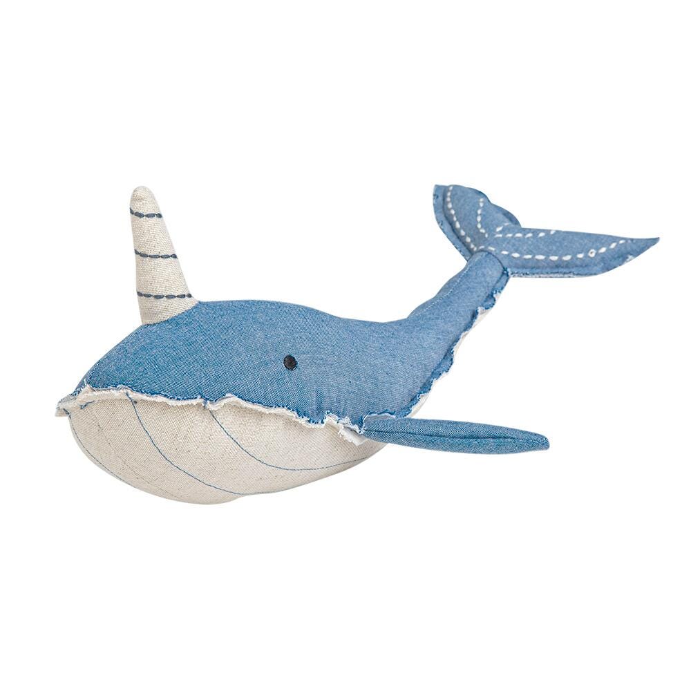 Crane Baby Caspian Narwhale Baby Plush Toy, , large