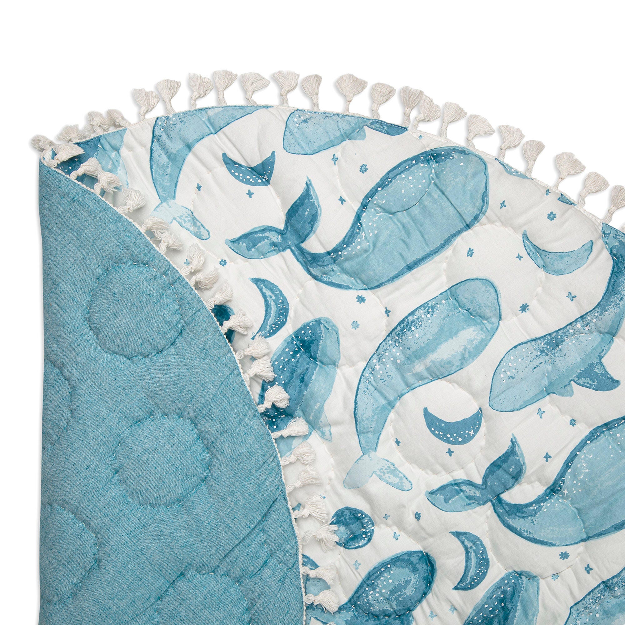 Crane Baby Caspian Quilted Baby Play Mat, , rollover