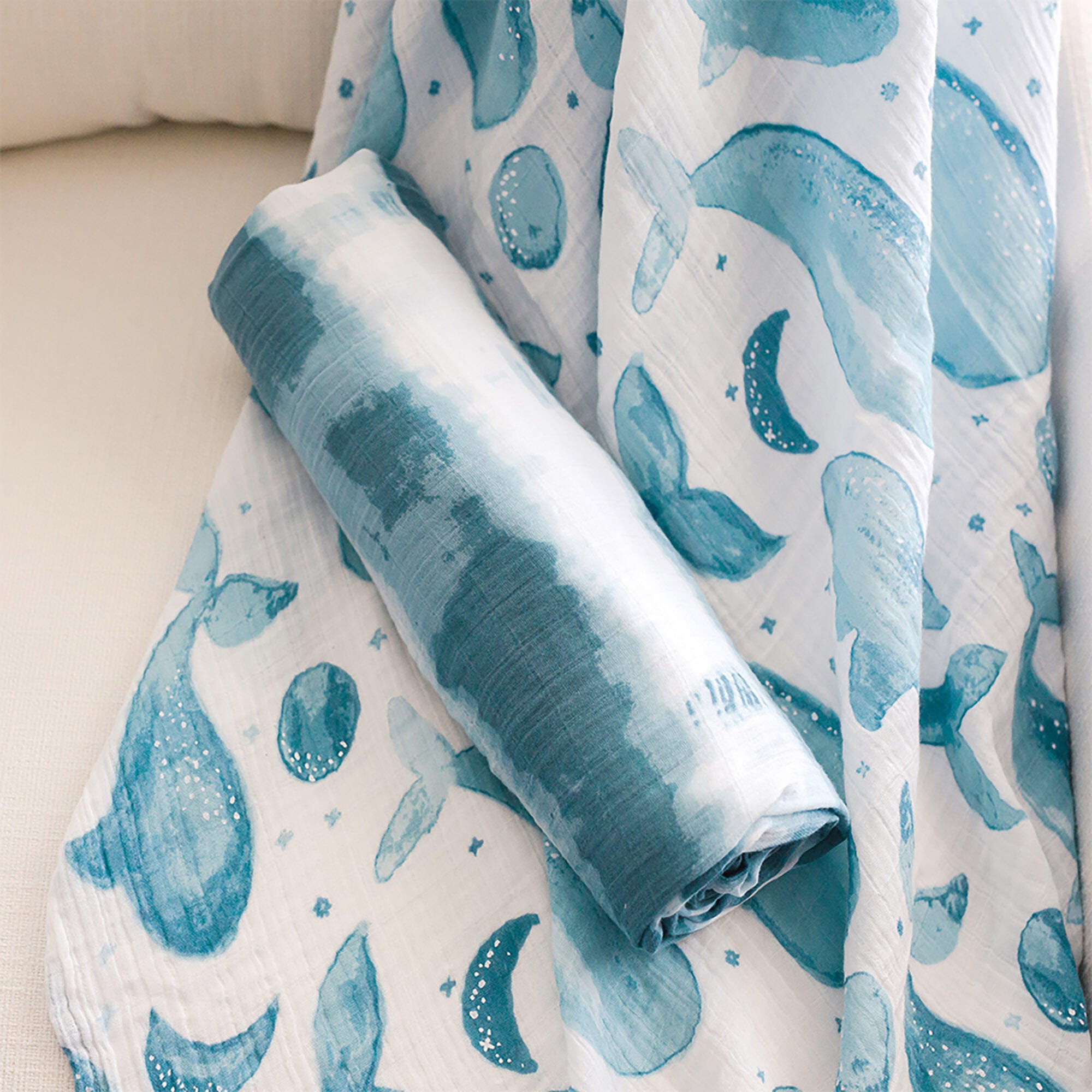 Crane Baby Caspian Swaddle Wrap (Set of 2), , large