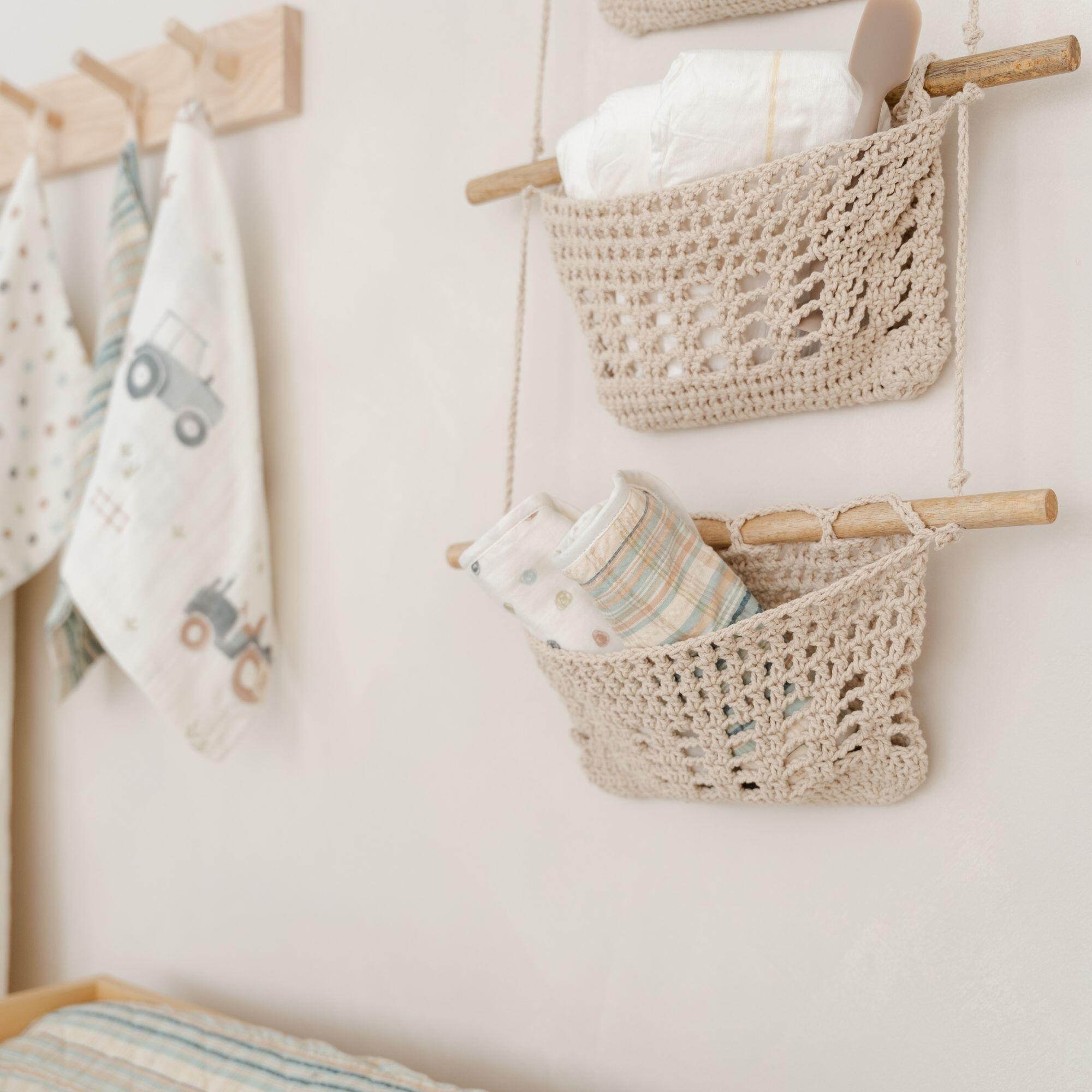Crane Baby Charlie 3-Tier Wall Hanging Toy Storage Organizer, , large