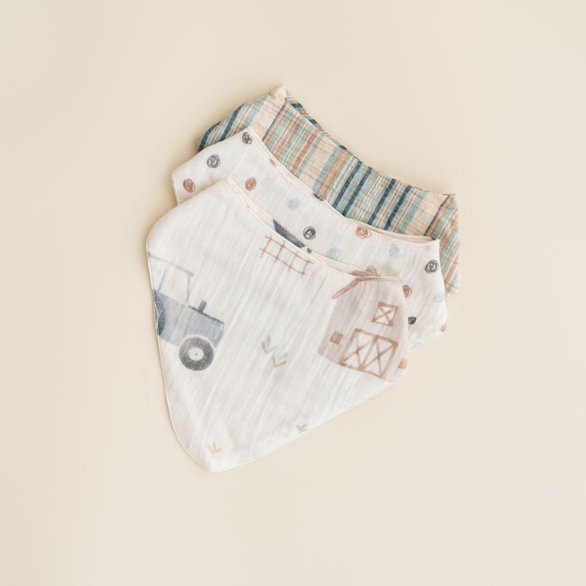 Crane Baby Charlie Baby Bib (Set of 3), , large