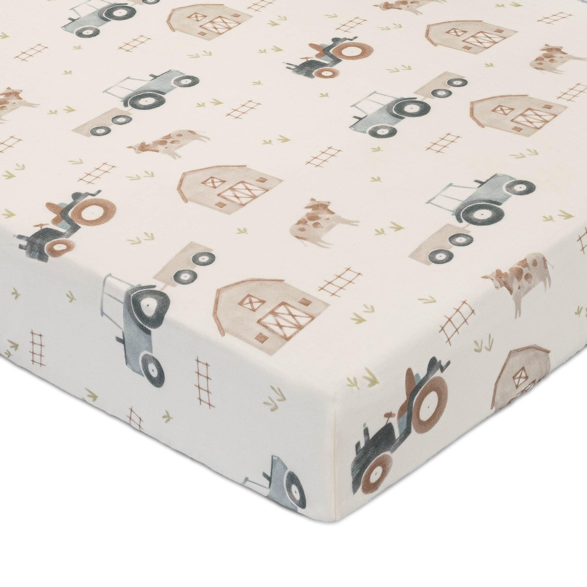 Crane Baby Charlie Crib Sheet, , large