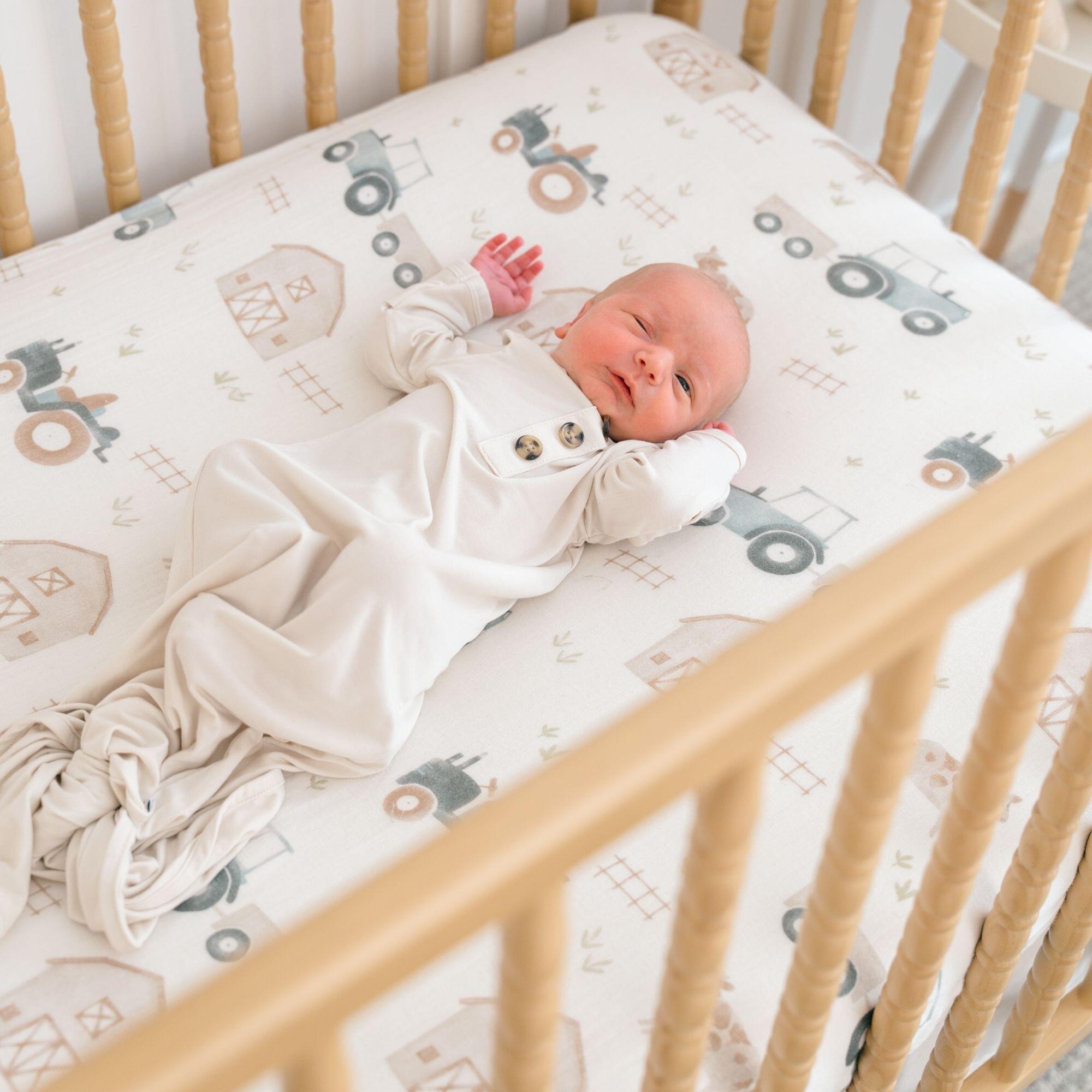 Crane Baby Charlie Crib Sheet, , large