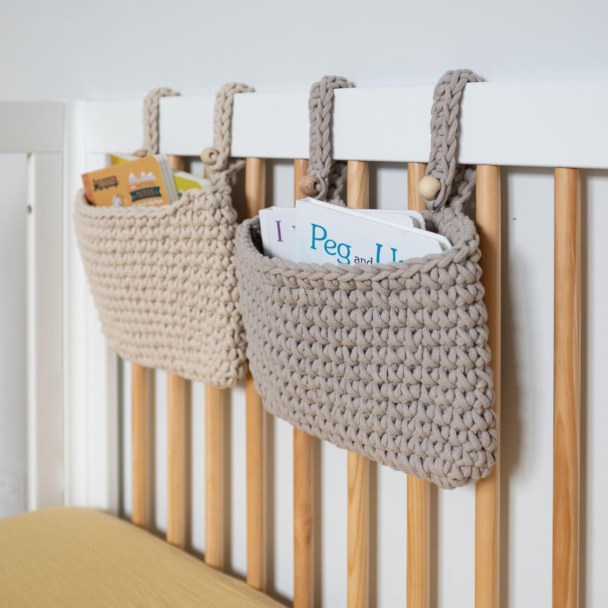 Crane Baby Charlie Hanging Storage Bin (Set of 3), , large