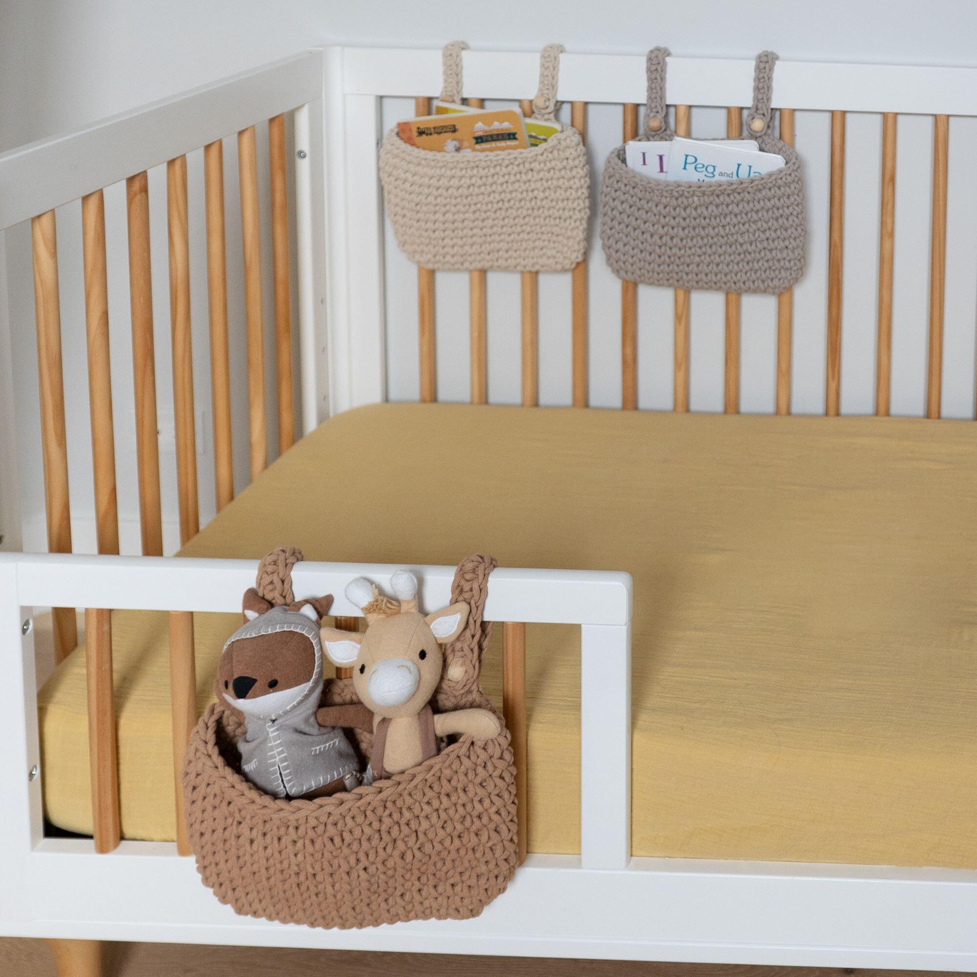 Crane Baby Charlie Hanging Storage Bin (Set of 3), , large
