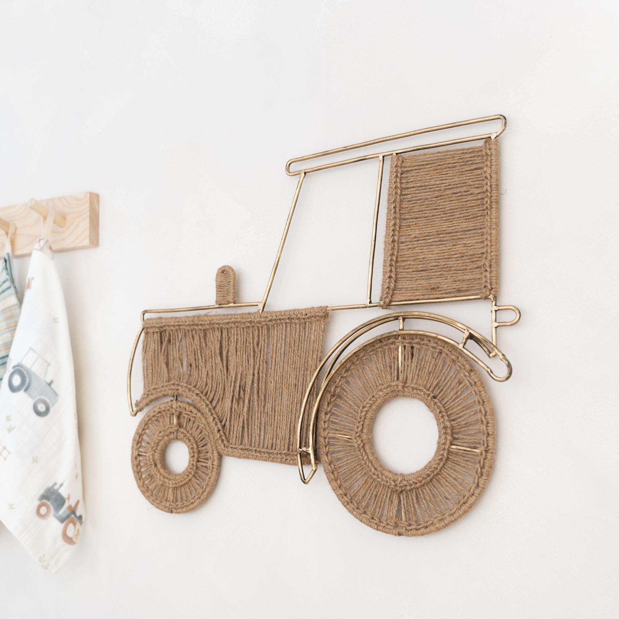 Crane Baby Charlie Nursery Tractor Wall Decor, , rollover