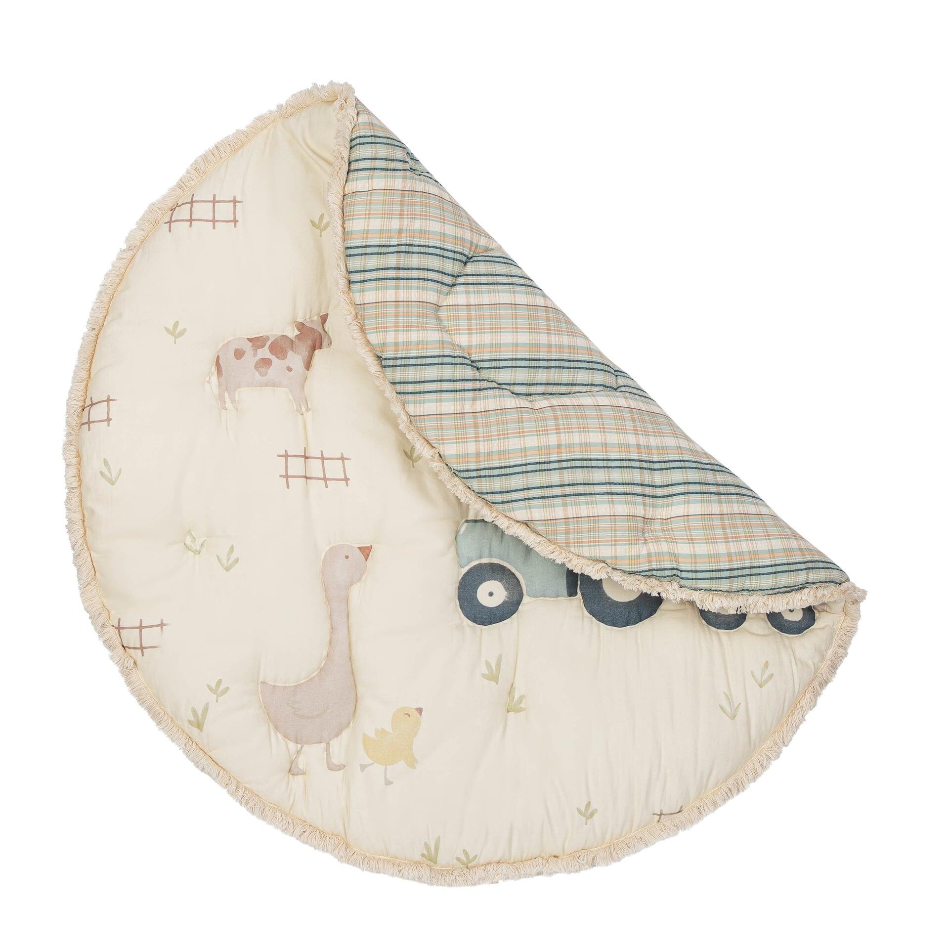 Crane Baby Charlie Quilted Baby Play Mat, , large