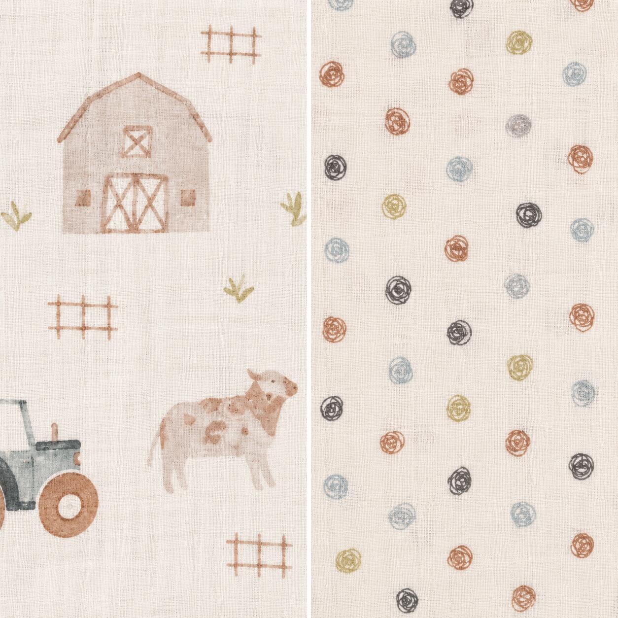 Crane Baby Charlie Swaddle Wrap (Set of 2), , large