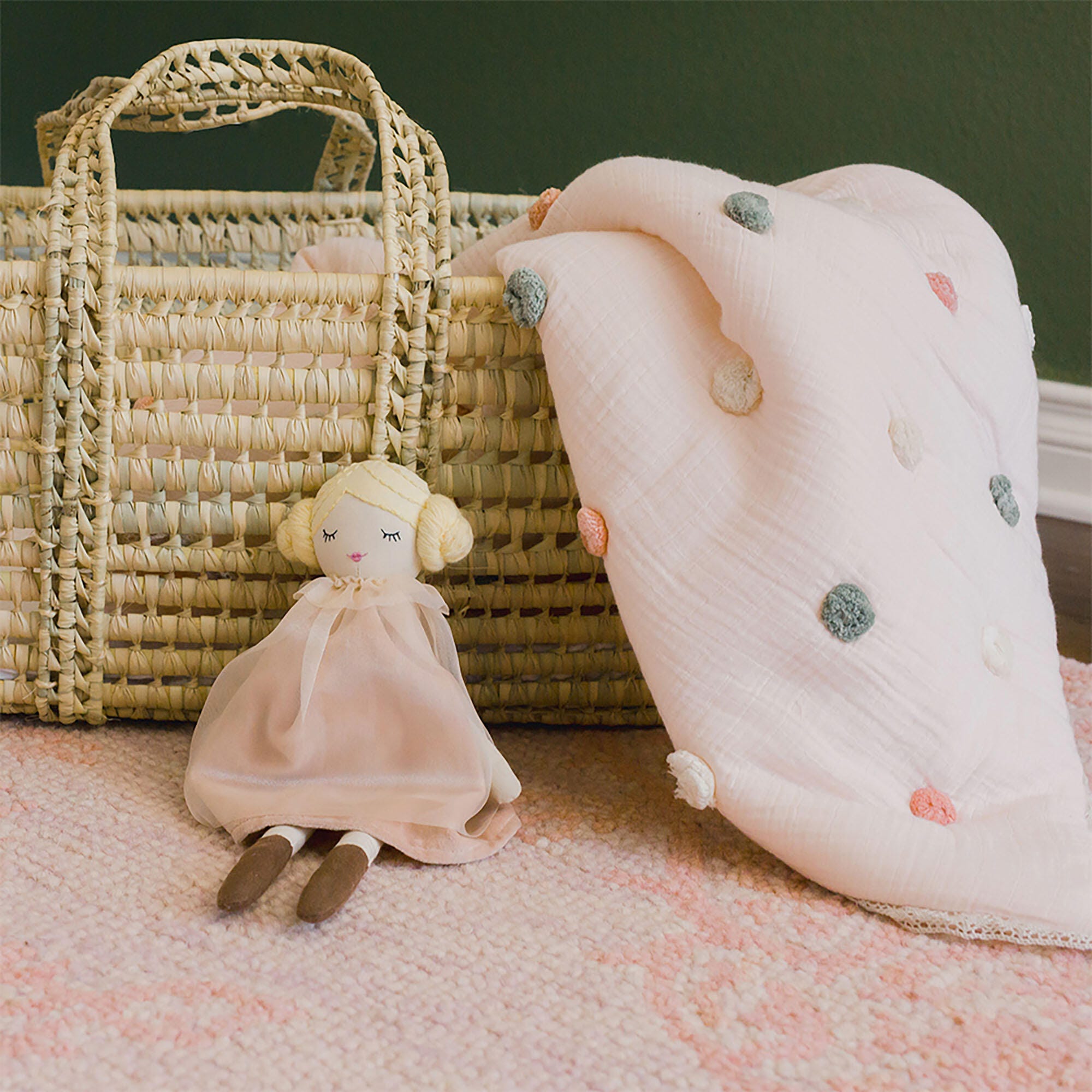 Crane Baby Clara Kids Plush Doll, , rollover