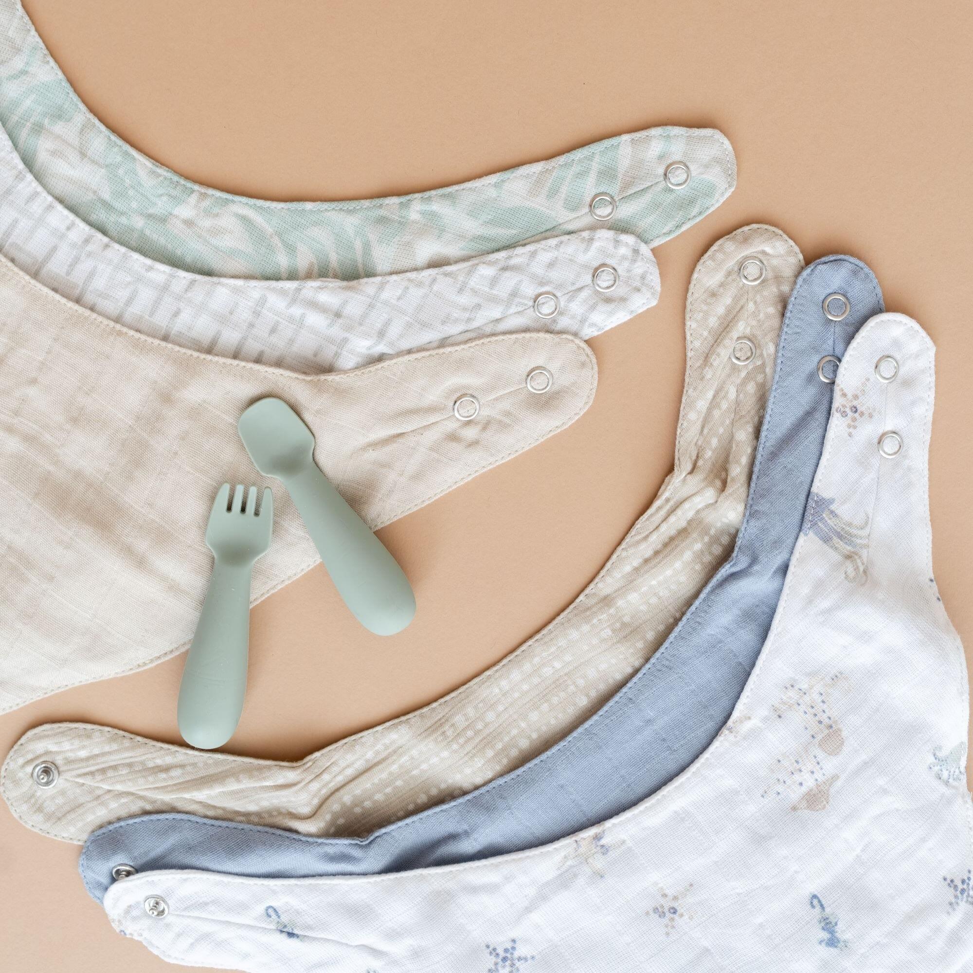 Crane Baby Cove Baby Bib (Set of 3), , large