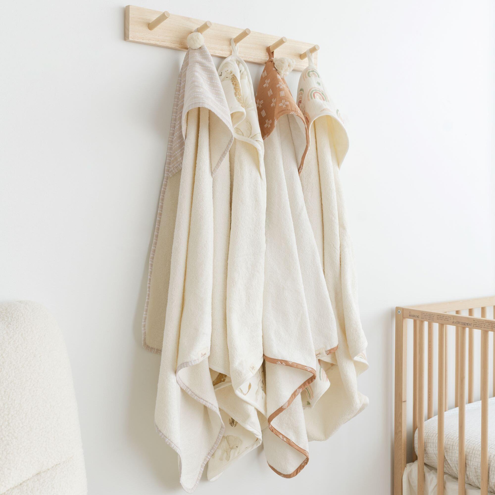 Crane Baby Cove Baby Hooded Towel, , large