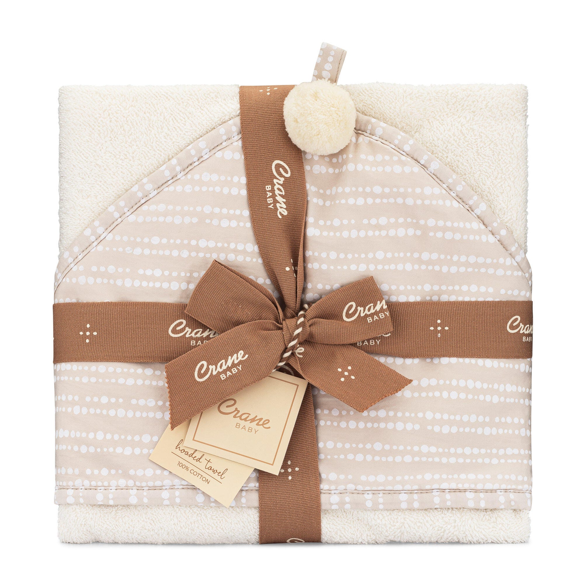 Crane Baby Cove Baby Hooded Towel, , large