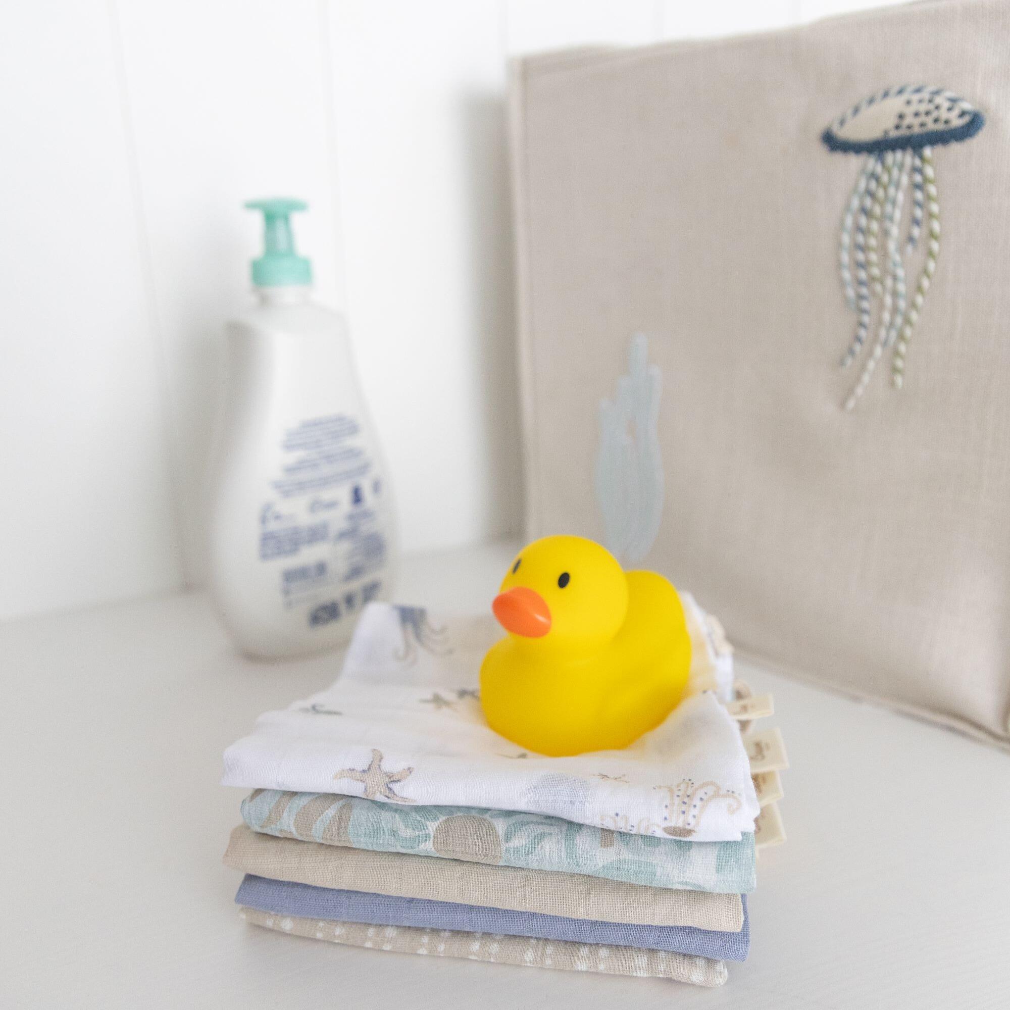 Crane Baby Cove Baby Washcloth (Set of 5), , large