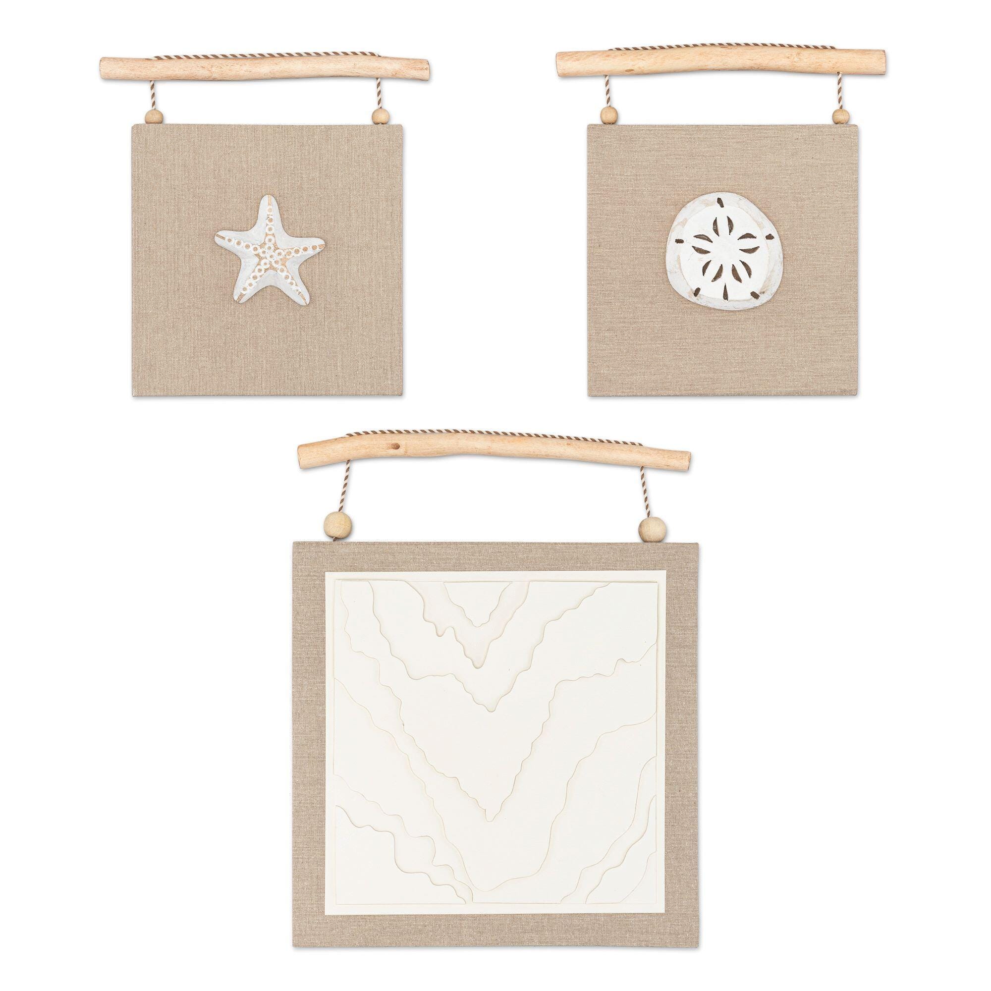 Crane Baby Cove Beach Themed Wall Decor (Set of 3), , large
