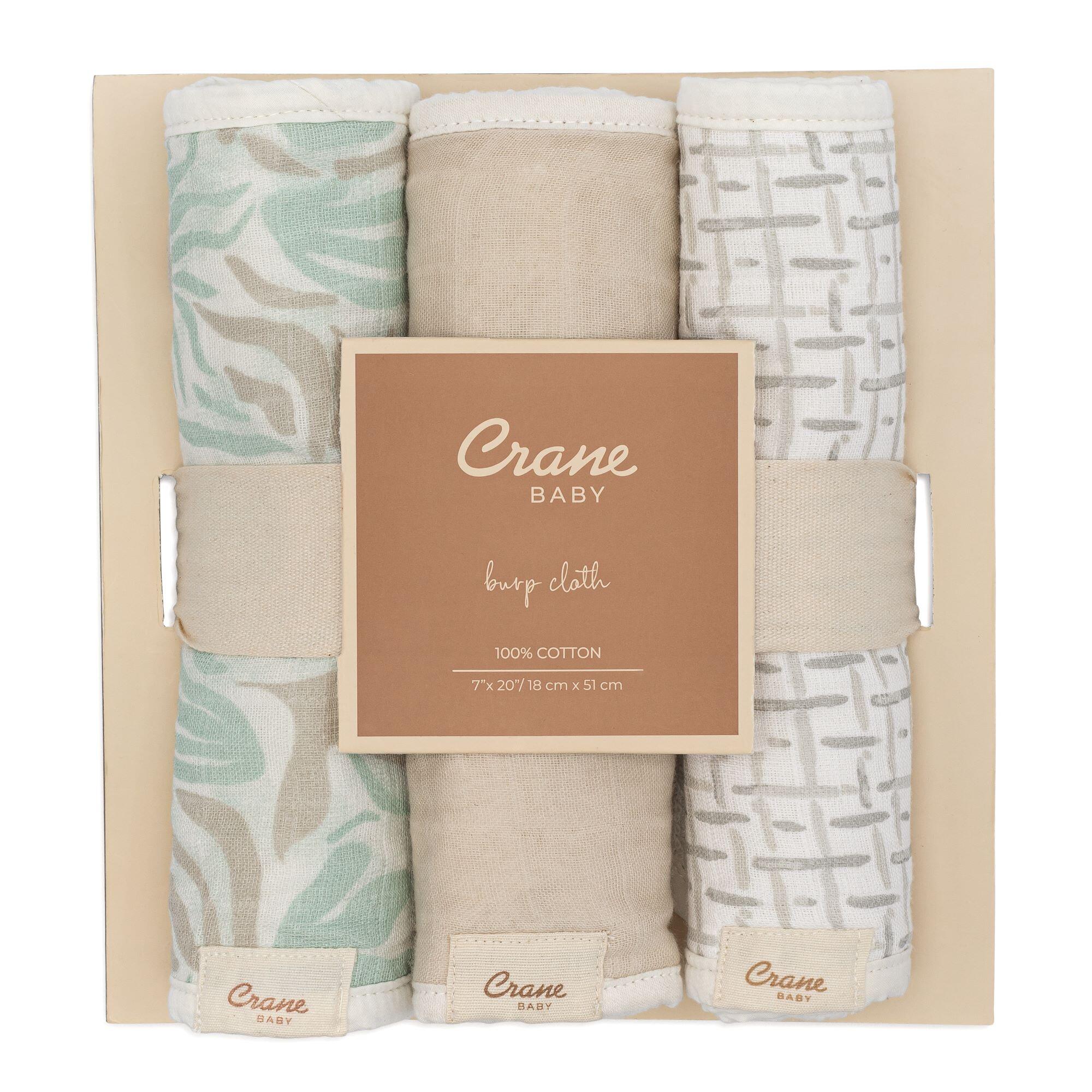 Crane Baby Cove Burp Cloth (Set of 3), , large