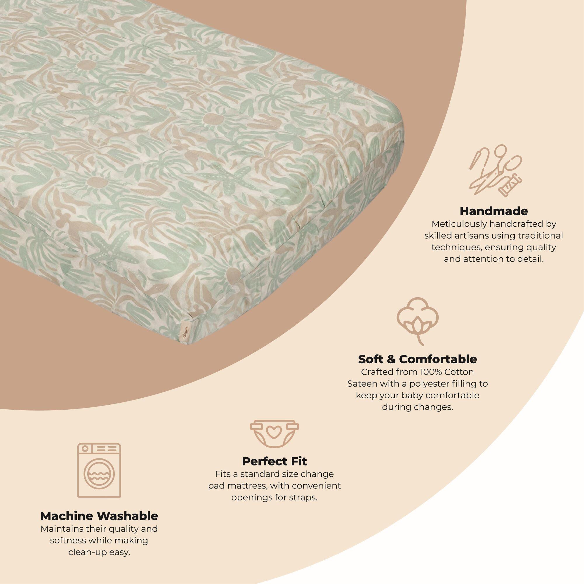 Crane Baby Cove Change Pad Cover, , large