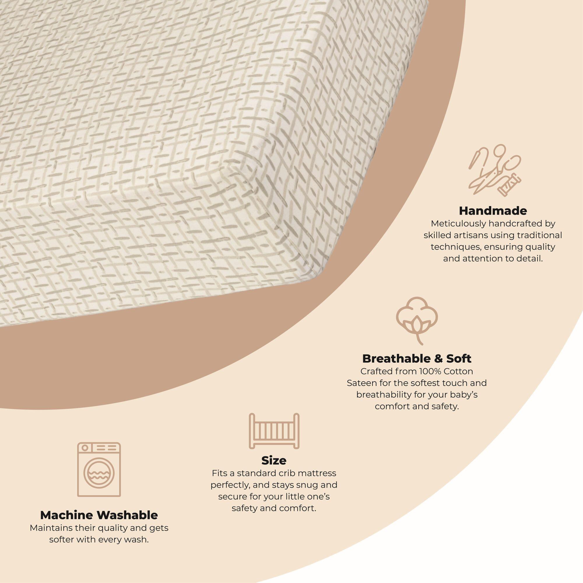 Crane Baby Cove Crib Sheet, , large
