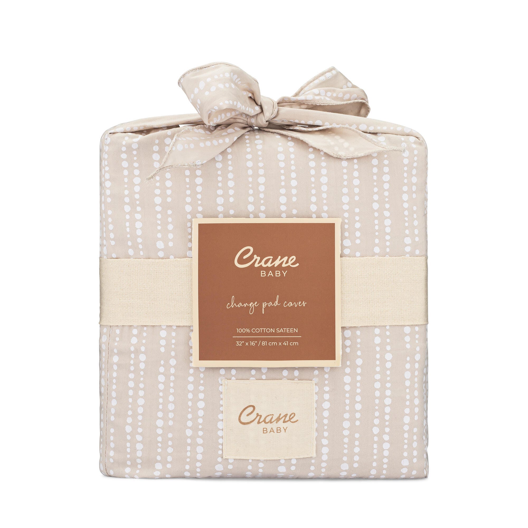 Crane Baby Cove Neutral Dot Change Pad Cover, , large