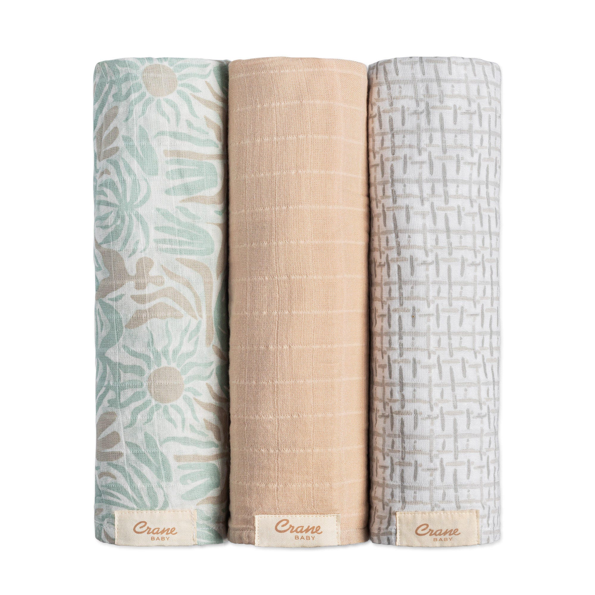 Crane Baby Cove Swaddle Blanket (Set of 3), , large