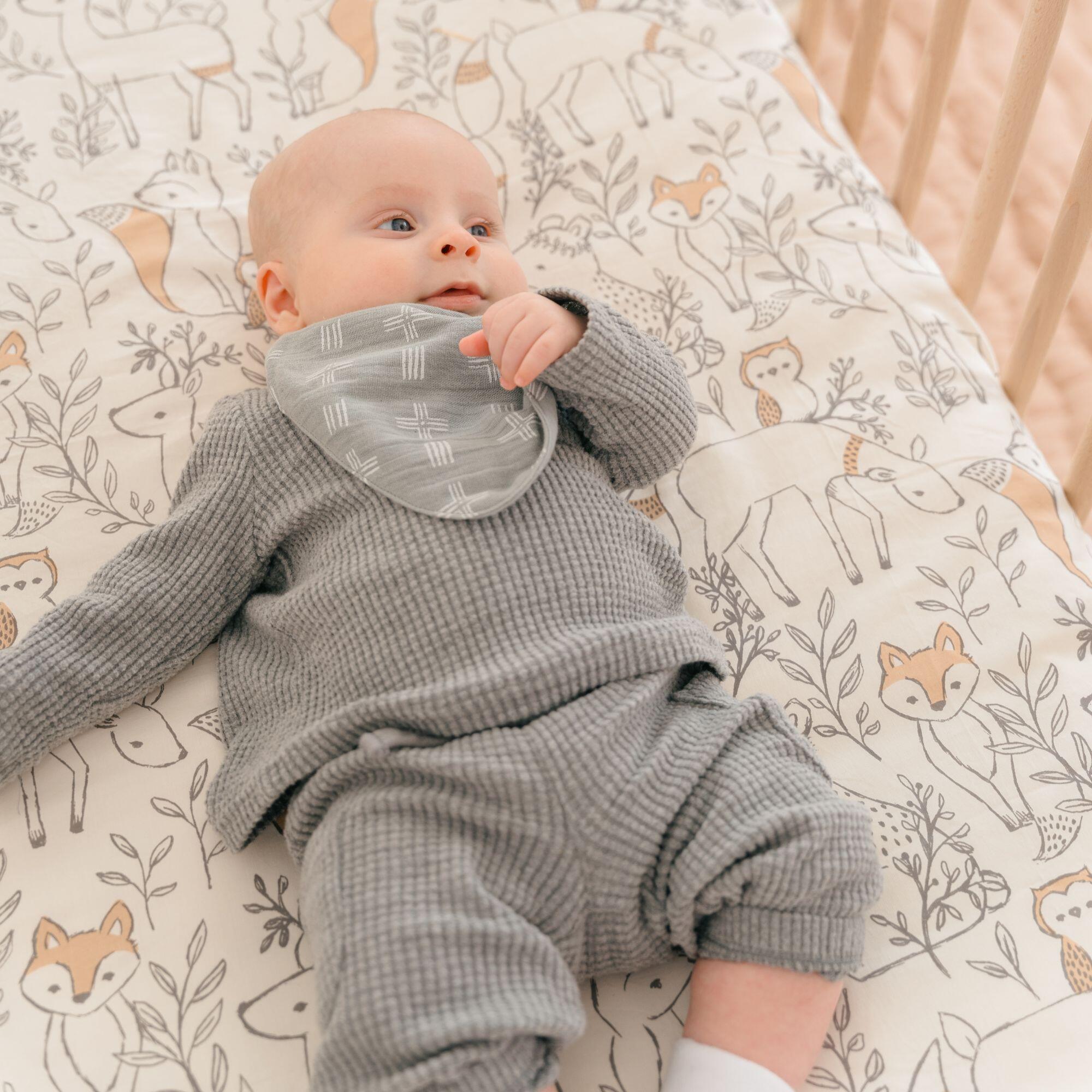 Crane Baby Ezra Animal Crib Sheet, , large