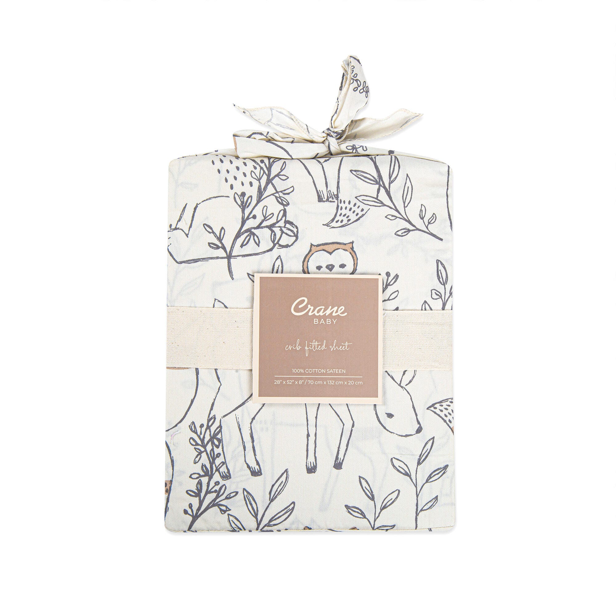 Crane Baby Ezra Animal Crib Sheet, , large