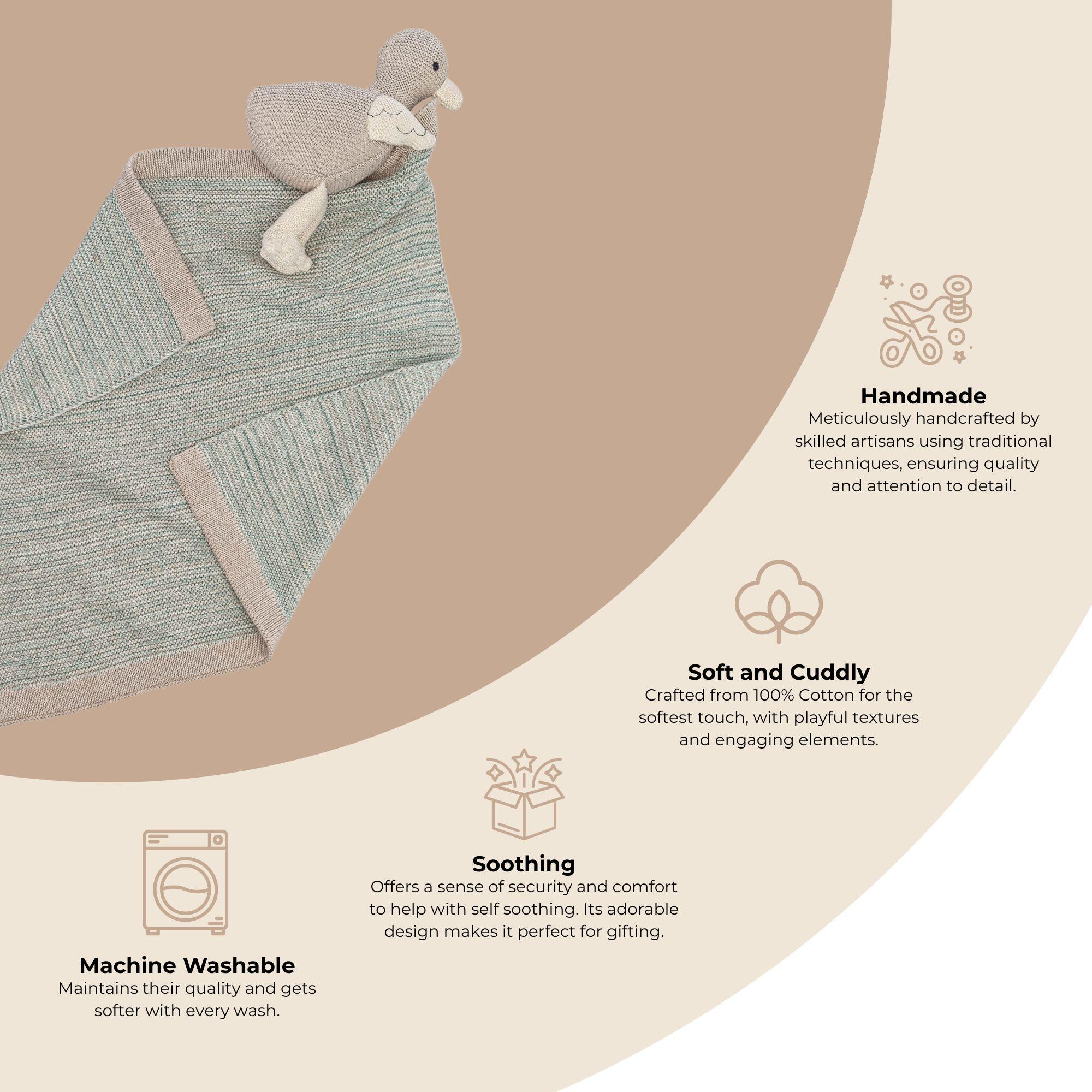 Crane Baby Georgie Baby Security Blanket, , large