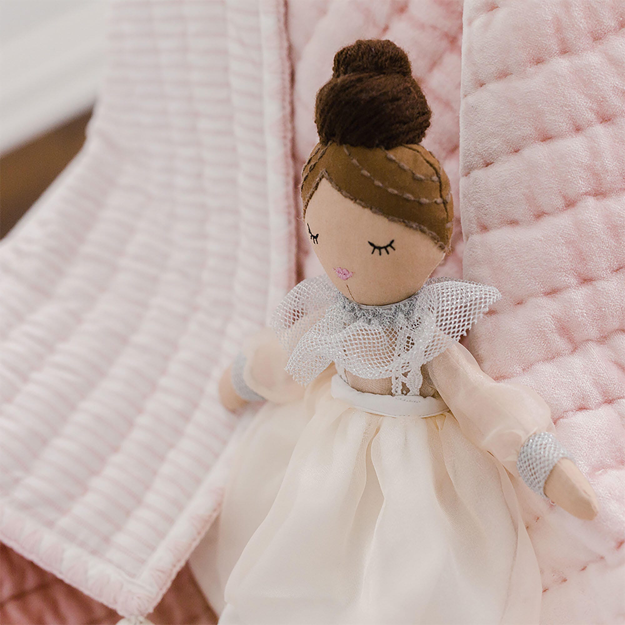Crane Baby Josephine Girl Plush Doll, , large