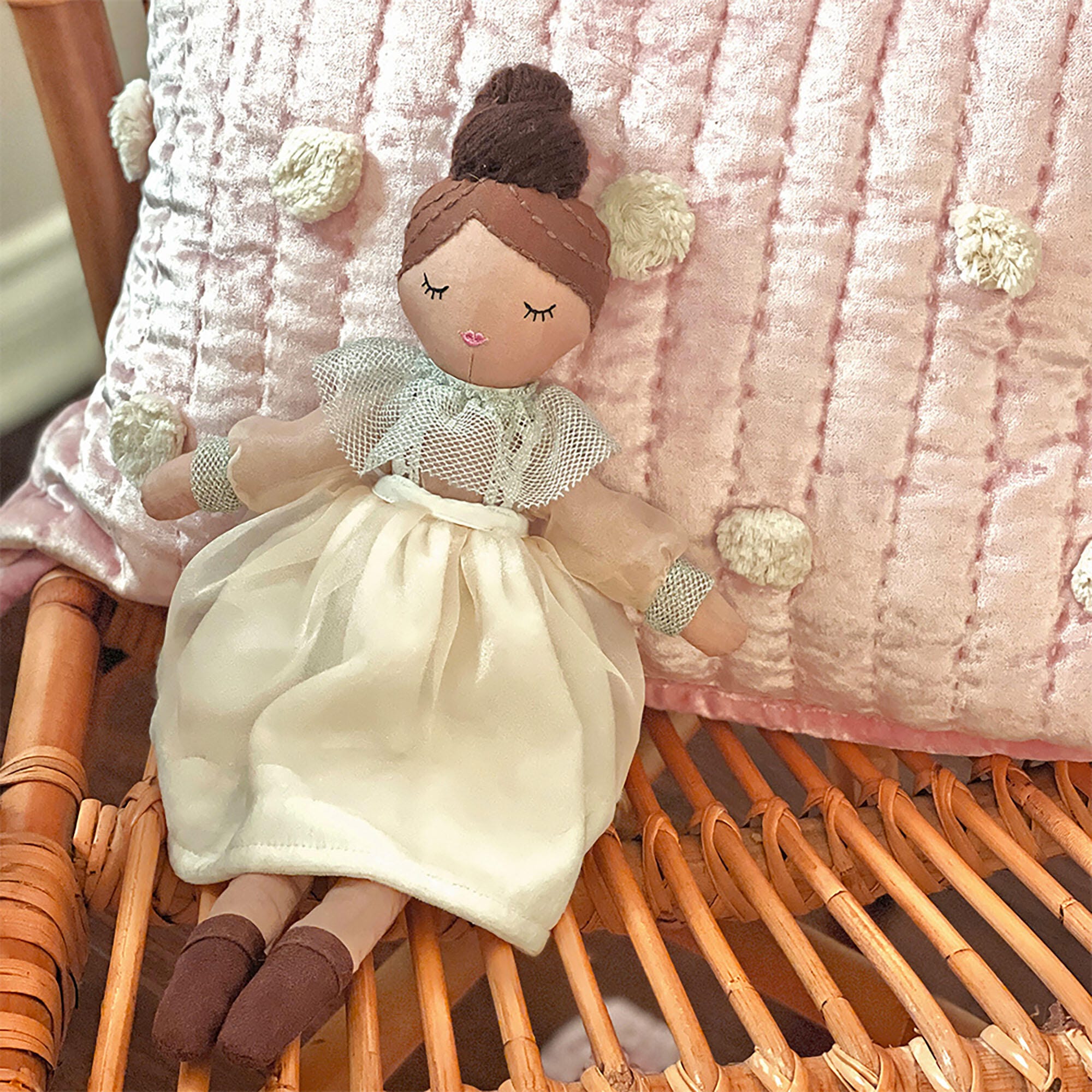 Crane Baby Josephine Girl Plush Doll, , large