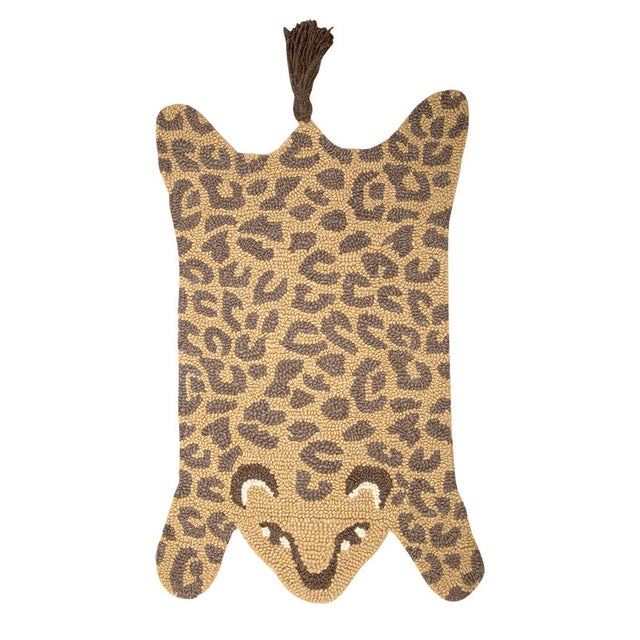 Crane Baby Leopard 2' x 3' Area Rug, Yellow