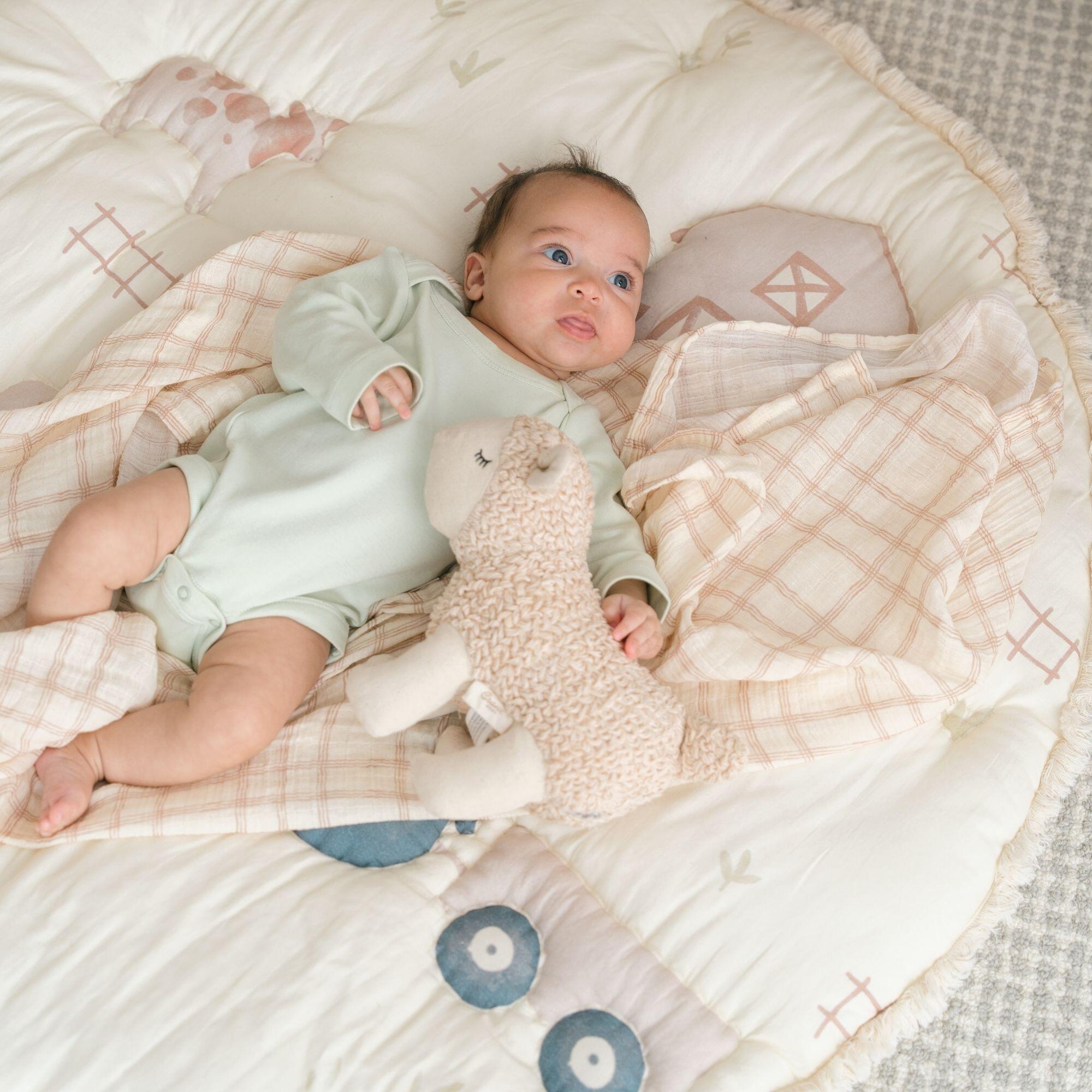Crane Baby Leslie Lamb Plush Toy, , large